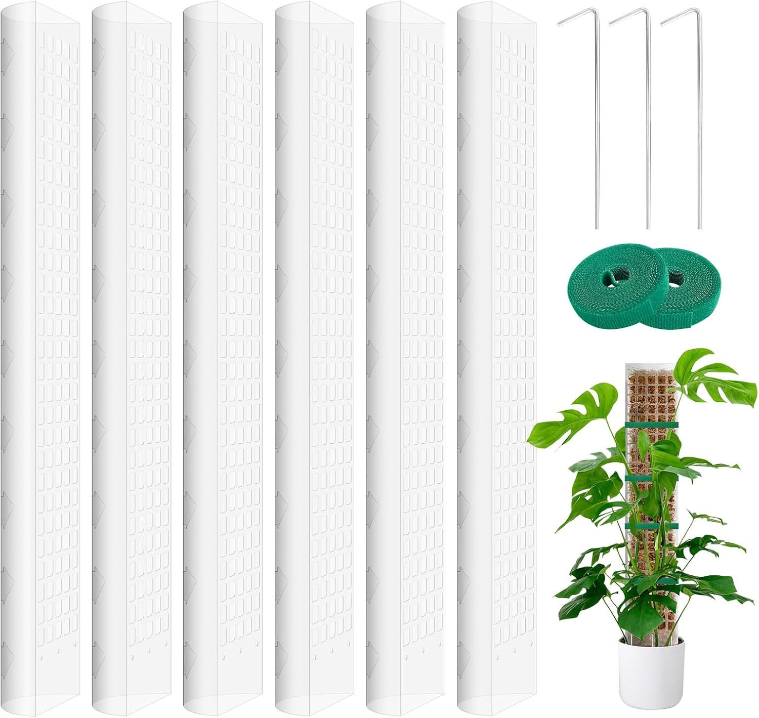 Kaket Rankhilfe Moosstab Rankhilfe für Monstera Stapelbare Transparent Rank günstig online kaufen