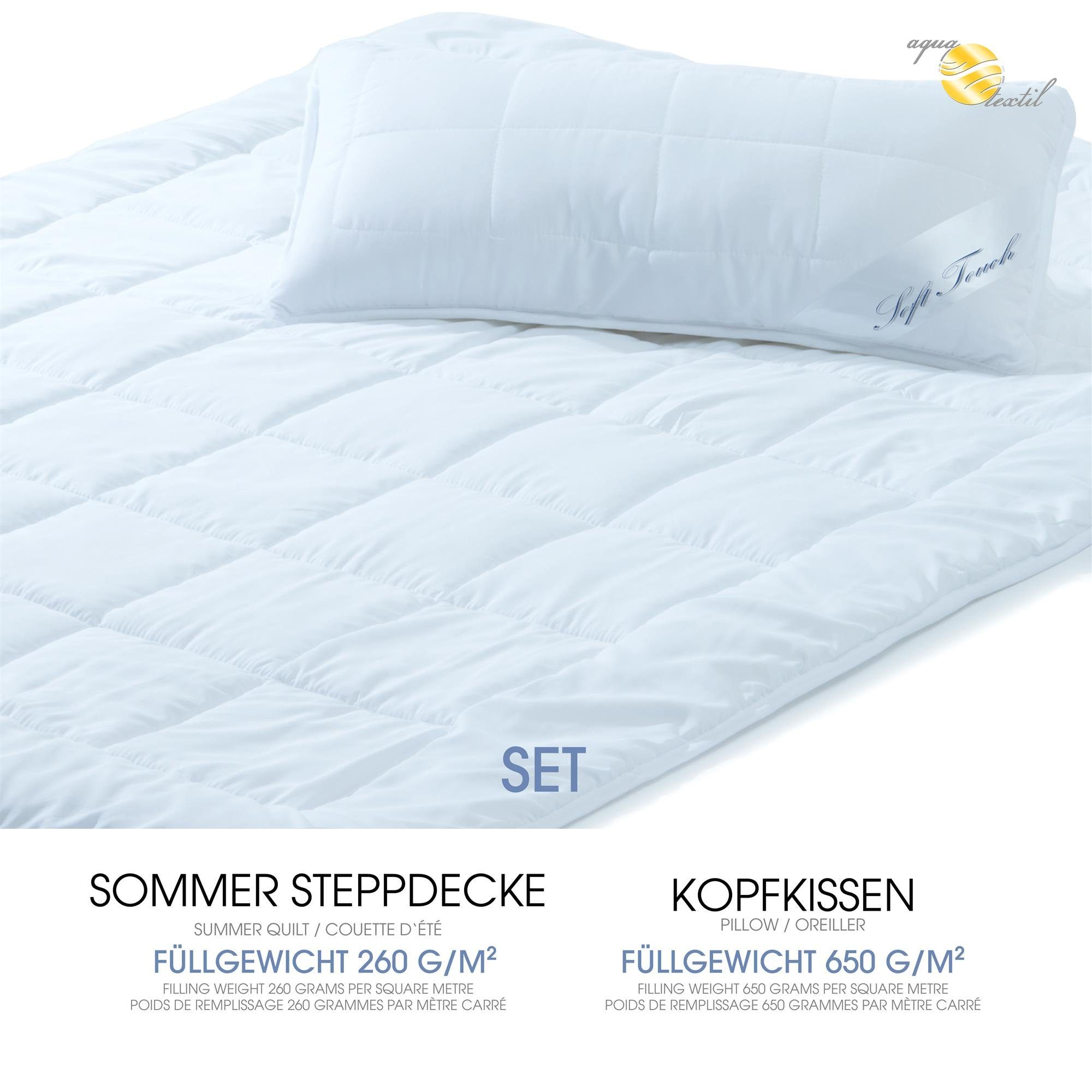 aqua-textil Bettdecke, Kopfkissen + Topper Soft günstig online kaufen