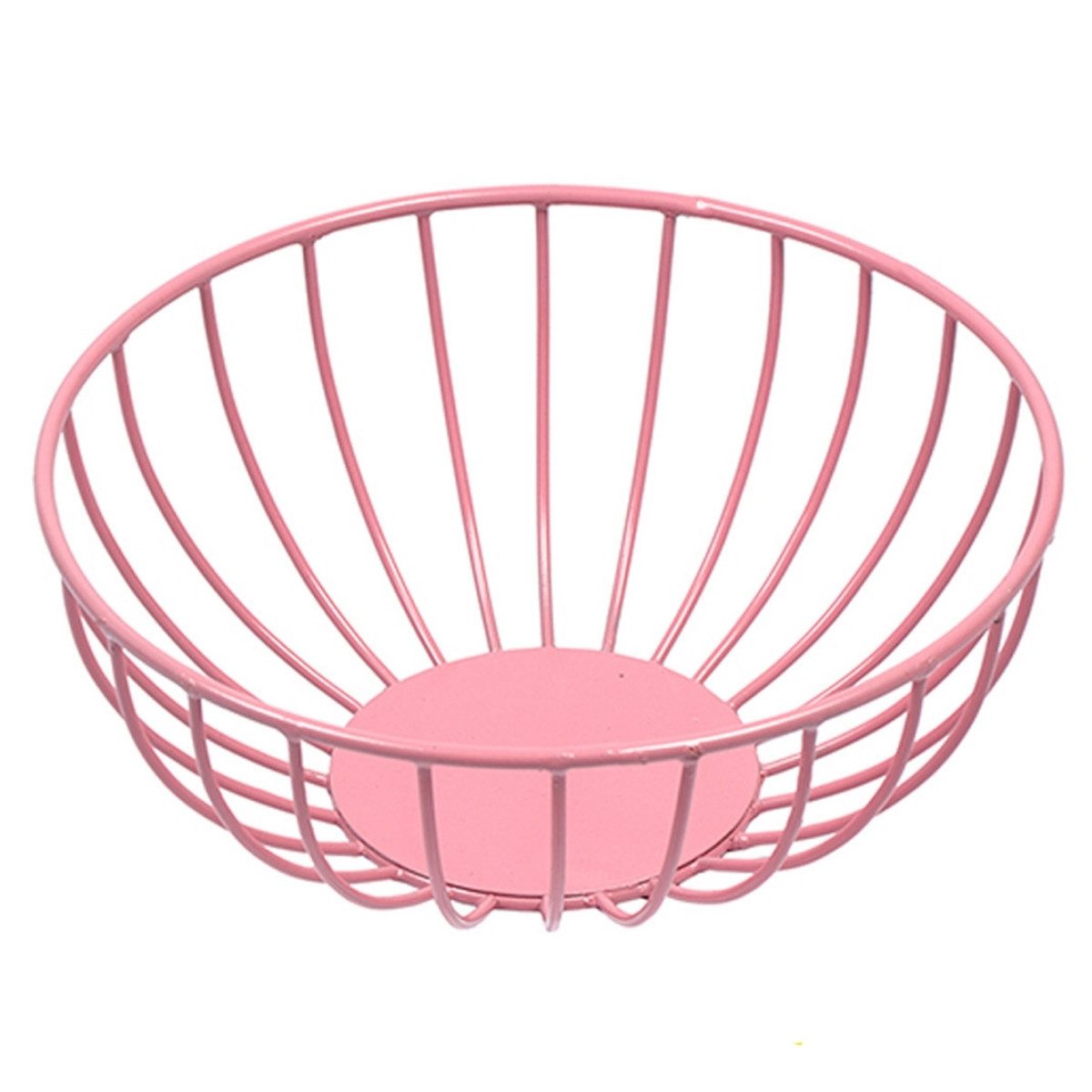 Marrakesch Orient & Mediterran Interior Obstschale Skandinavisches Design Obstschale Obstkorb Ailika Pink, Metall, (1-tlg), Handarbeit
