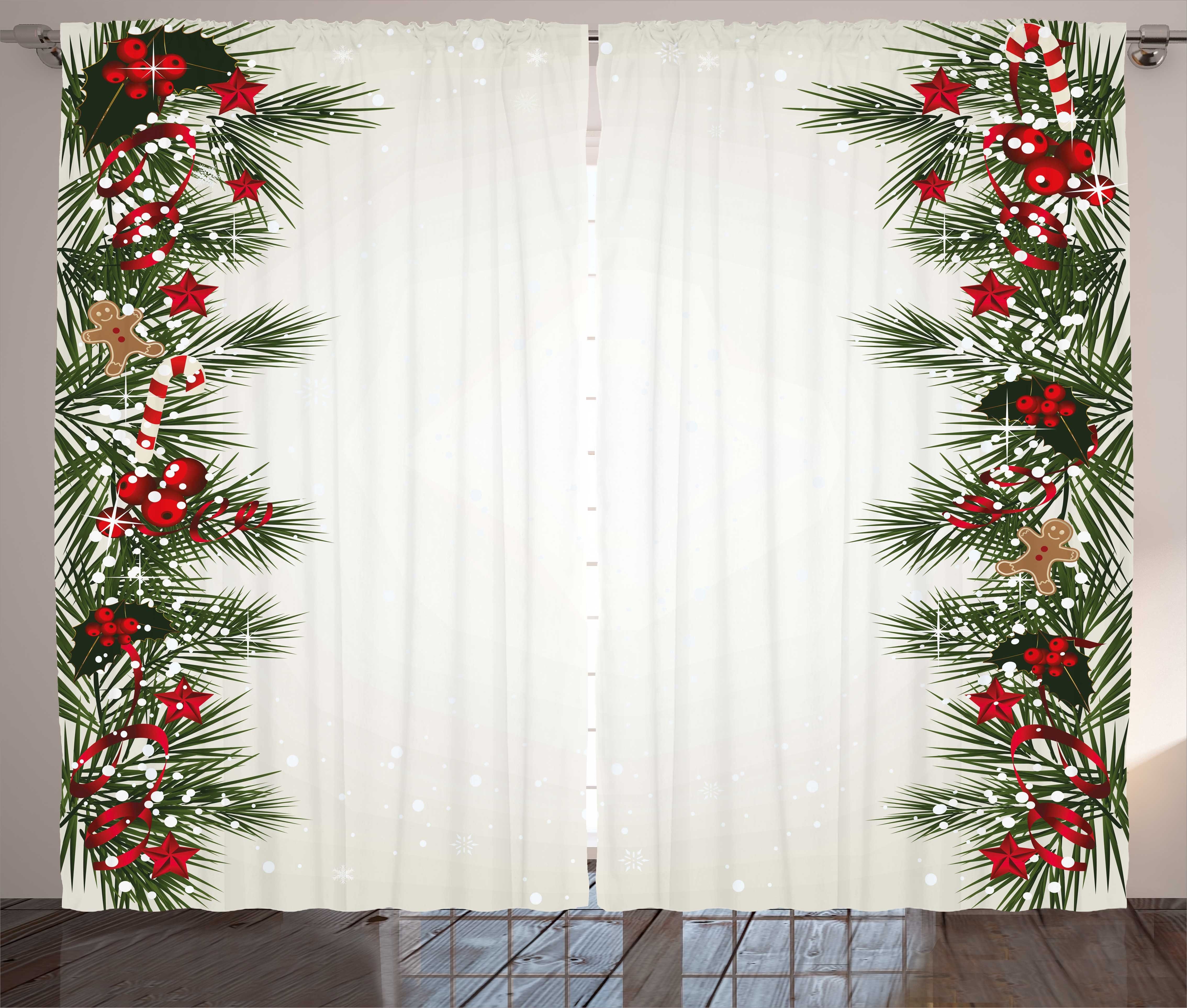 Schlafzimmer Schlaufen Silvester Weihnachten Kräuselband mit Gardine Haken, Magie Abakuhaus, Vorhang und