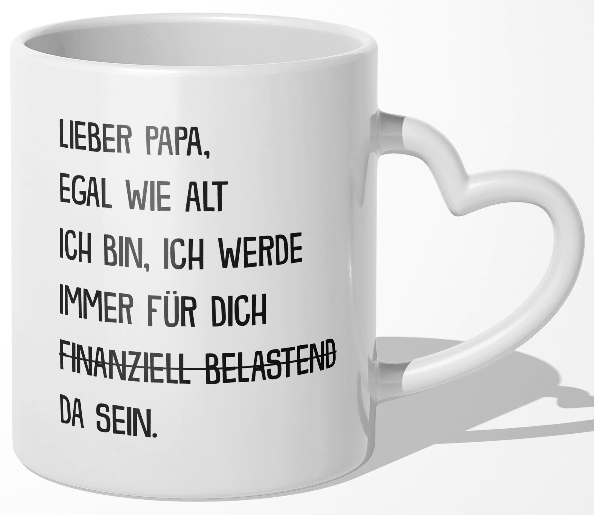 22Feels Tasse Papa Geschenk Vatertag Vater Geburtstag Herrentag Männer Weihnachten, Keramik, Made In Germany, Spülmaschinenfest, Herzhenkel