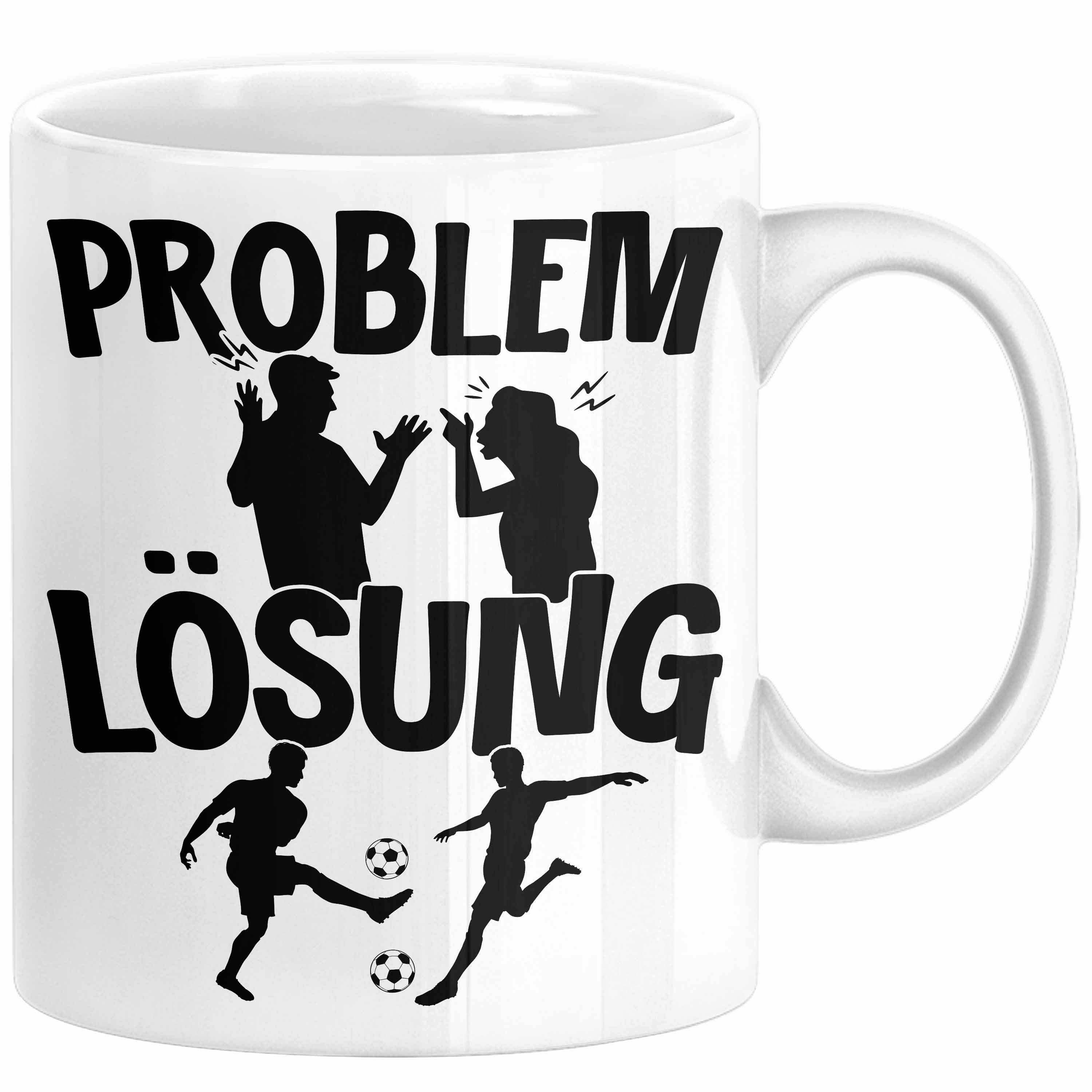 Trendation Tasse Fußballer Tasse Geschenk für Fußballspieler Männer Geschenkidee Proble