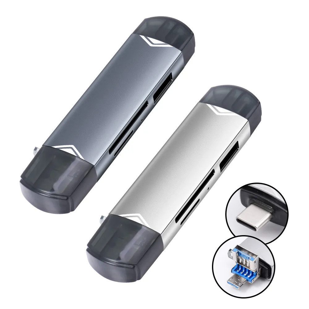 Speicherkartenleser 6 in 1 SD Speicherkartenleser USB 3.0 Typ C Micro USB OTG TF XC MMC