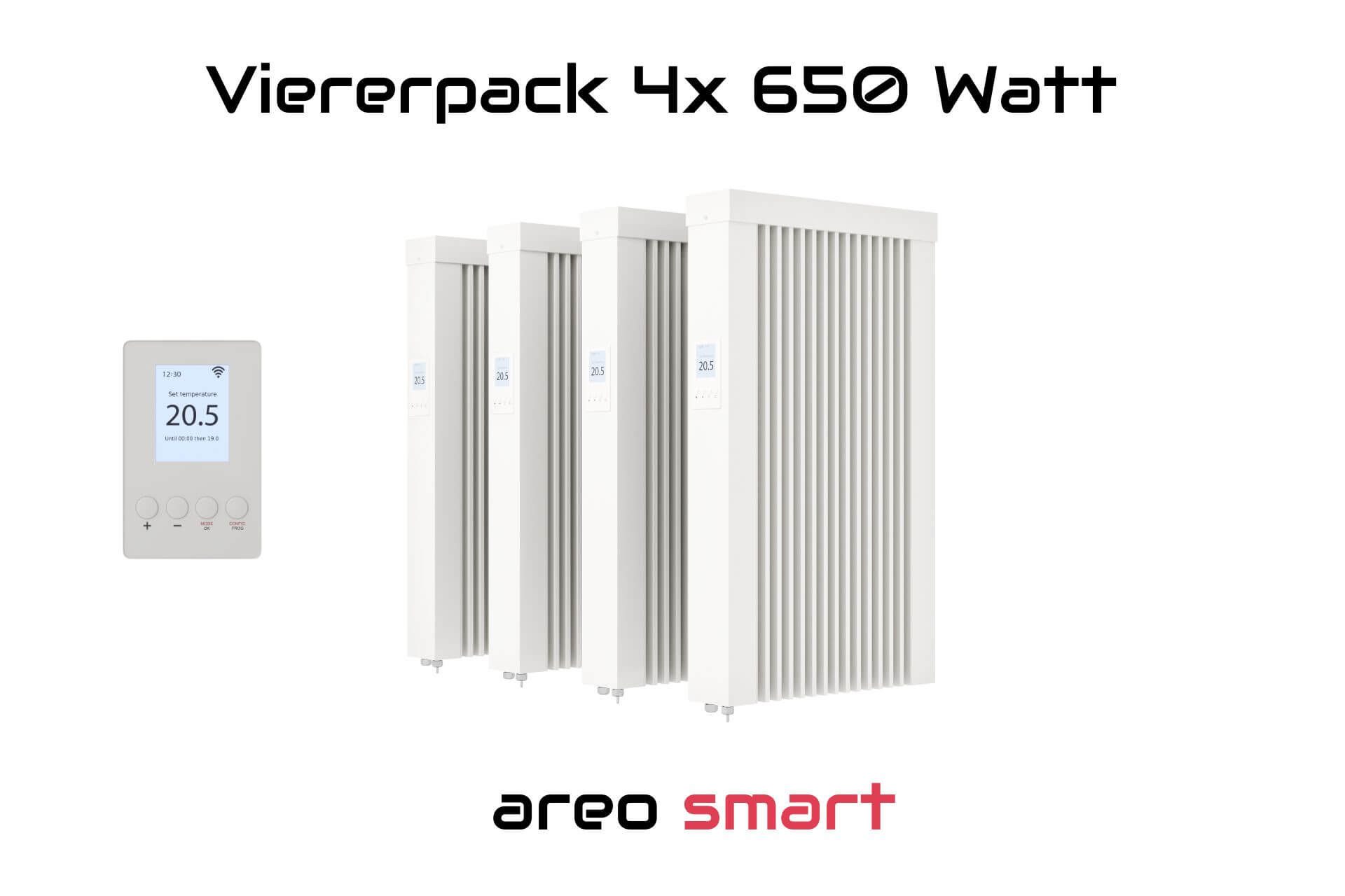 eVARMO Elektro-Heizkörper Paketset Flächenspeicherheizung areo smart günstig online kaufen