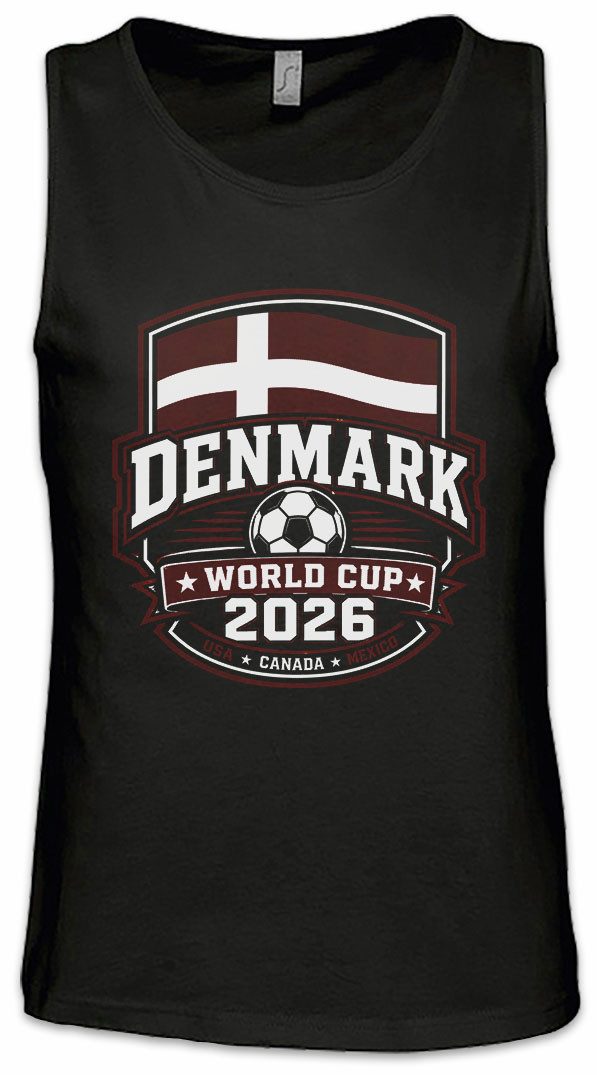 Urban Backwoods Tanktop Team Denmark 1 Ärmelloses T-Shirt Dänemark Danmark Viking Copenhagen Hygge Dannebrog Fußball WM
