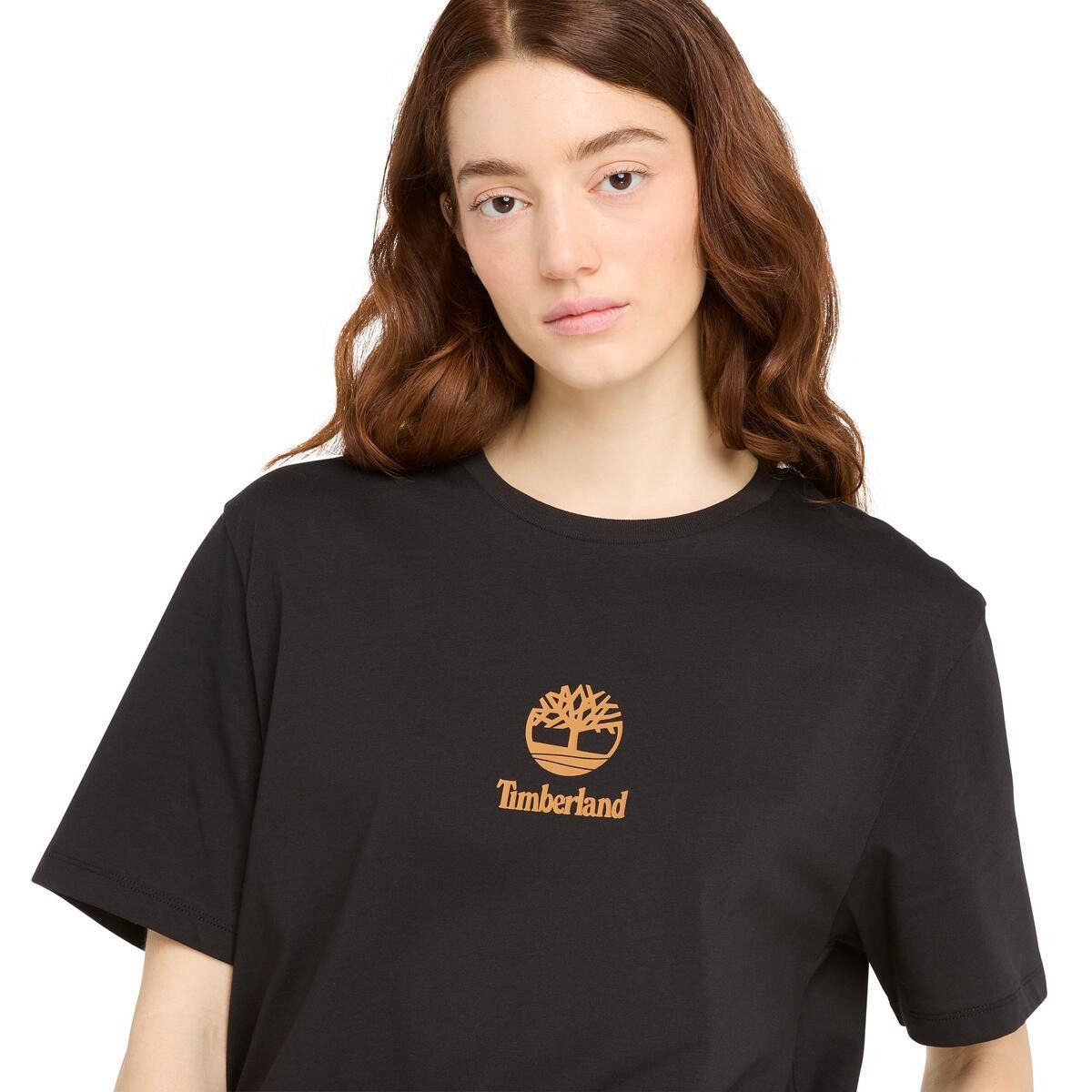 Timberland T-Shirt Print Stack Logo Short Sleeve Tee sportlicher Schnitt, Kurzarm, für Sportmode und Casualmode