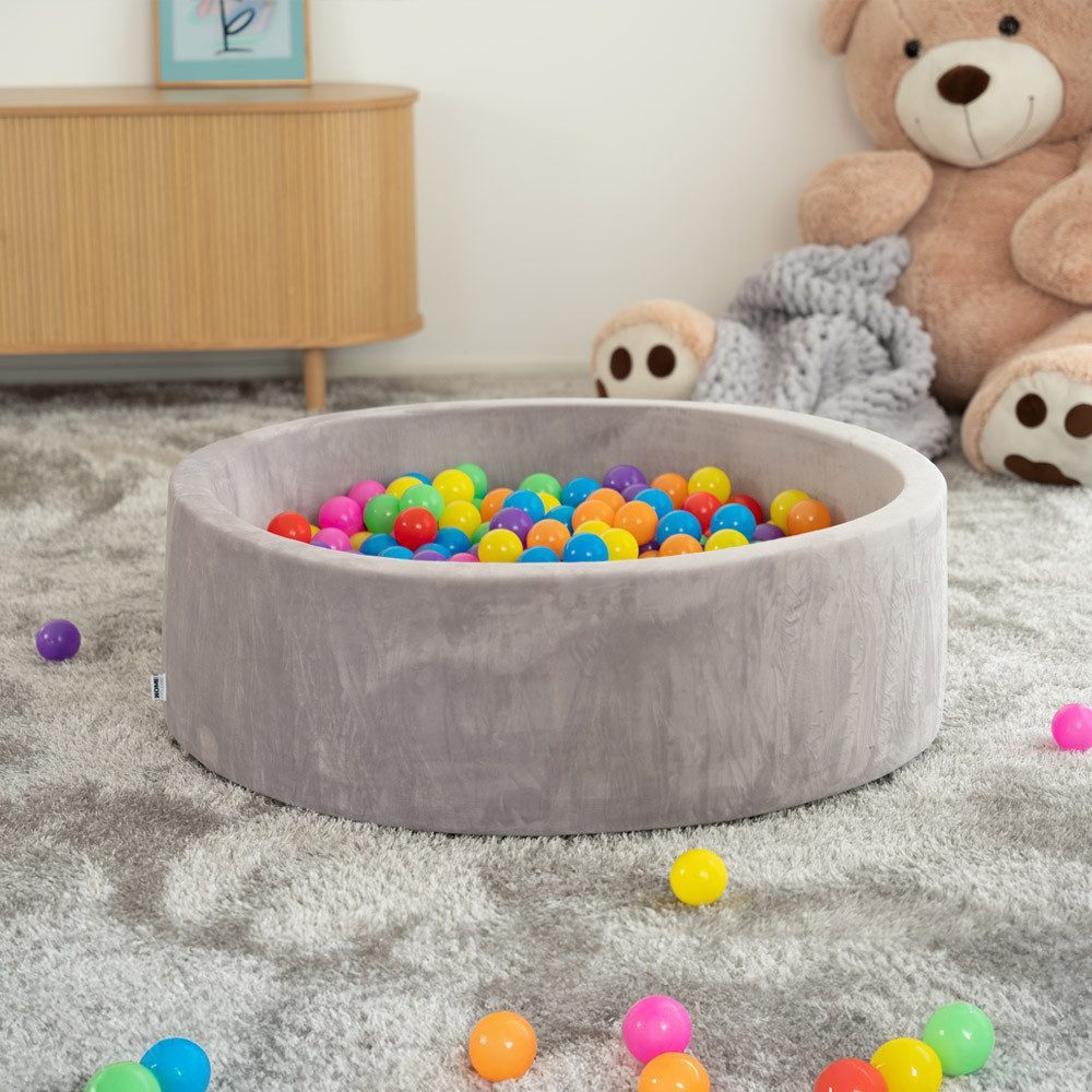 HOME DELUXE Bällebad-Bälle TWIRL Samt (2-St), Ø 6 cm Bällepool - wahlweise mit 120 Spielbällen