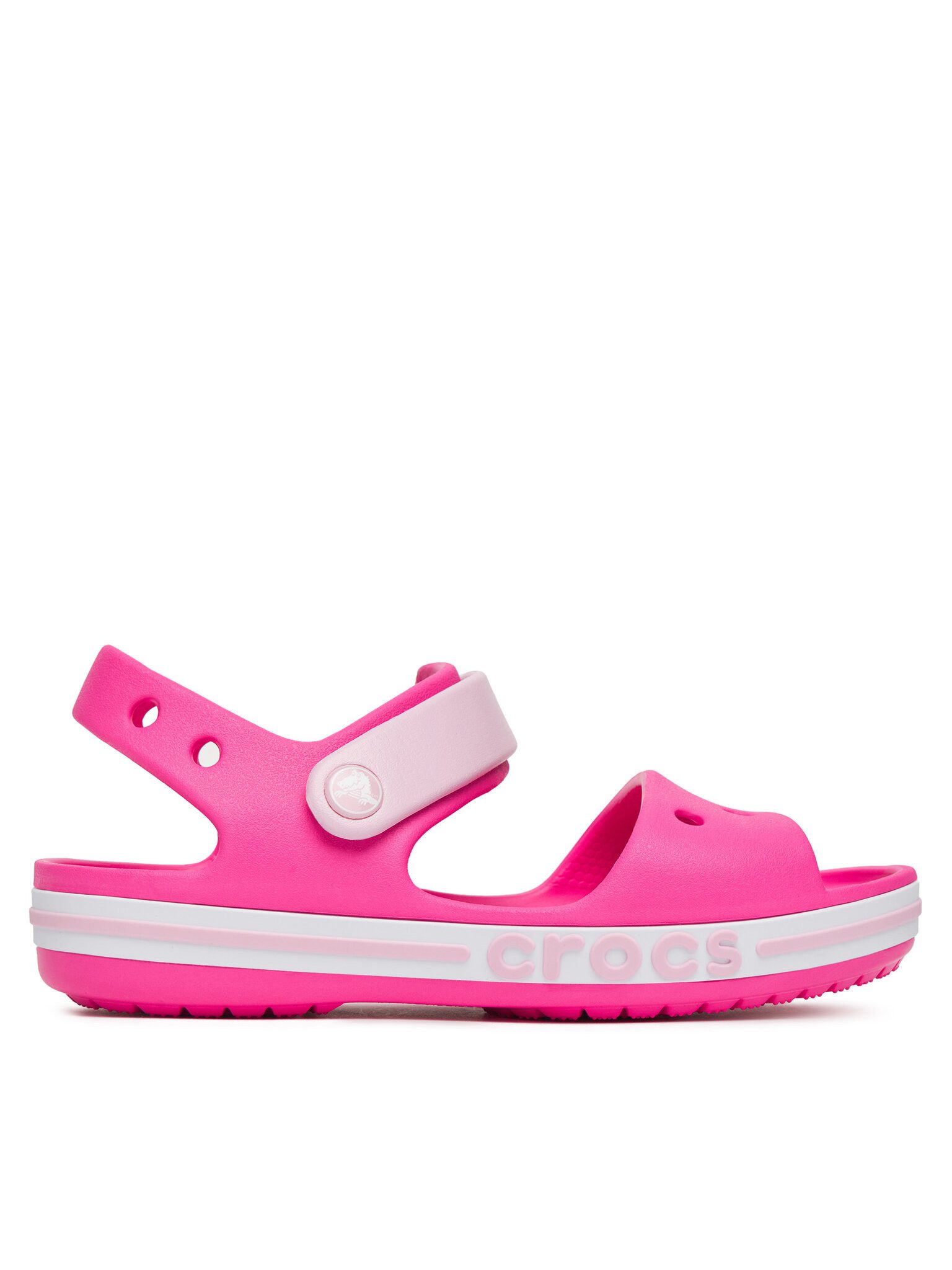 Crocs Crocs Mädchen Sandalen Crocs-BAYABAND SANDAL K 211054-6QQ Rosa Rosa Sandale