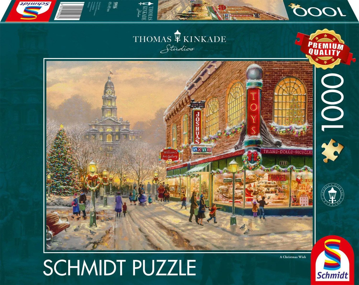 Schmidt Spiele Puzzle Ein Weinachtswunsch. Kinkade Collection 1.000 Teile, günstig online kaufen