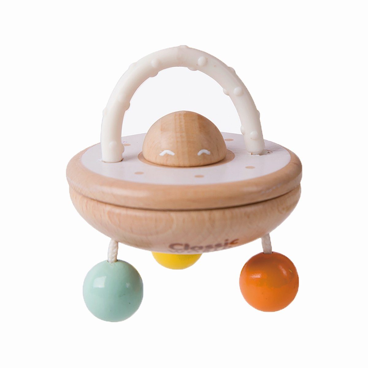 Classic World Beißring-Rassel Rassel UFO Beißring Lernspielzeug