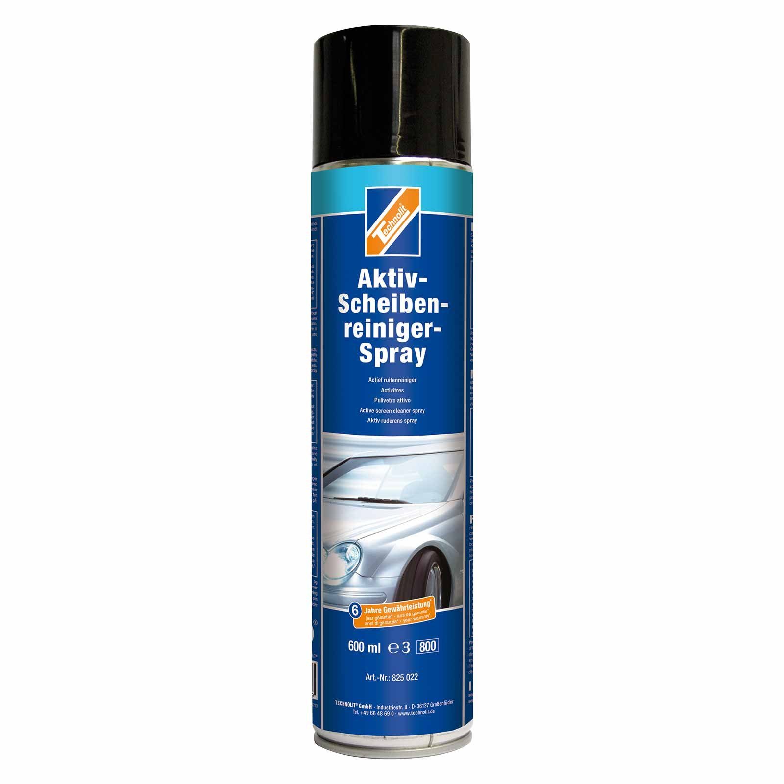Aktiv Scheibenreiniger Spray 600 ml, Glasreiniger, Insektenentferner Scheibenreiniger
