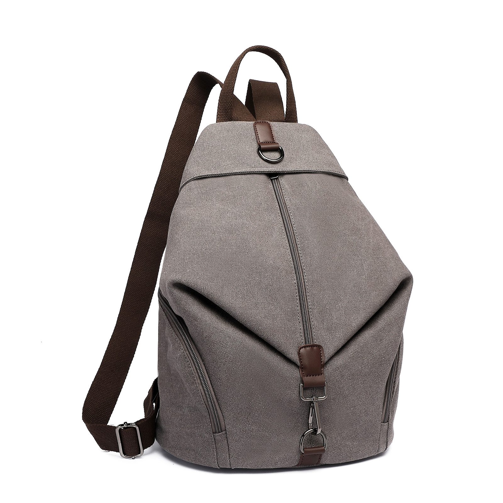 KONO Rucksack Vintage Canvas Rucksack Vintage Umhängetasche für Reise & Schule