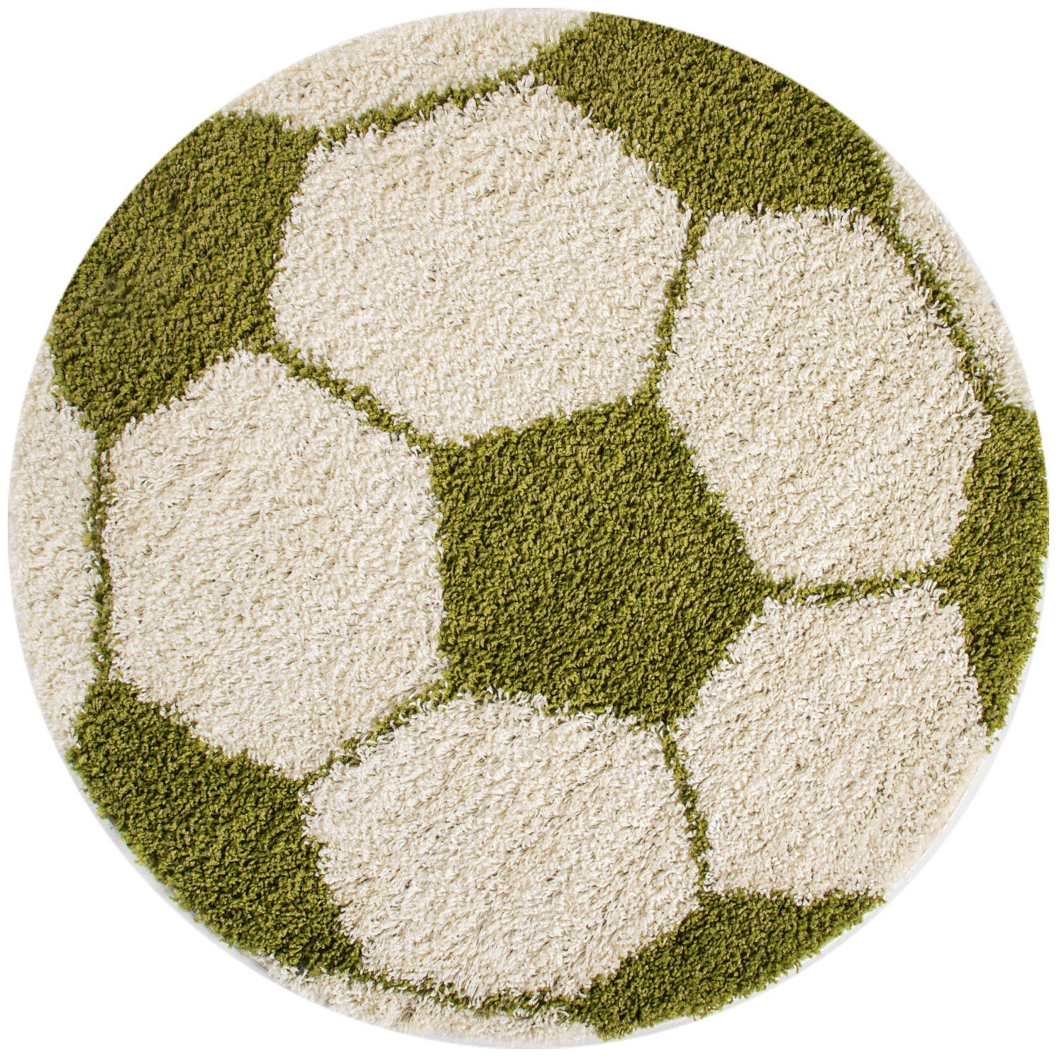 Teppium Teppich Fußball-Design, Rund, Höhe: 30 mm, Kinder Teppich Fußball-F günstig online kaufen