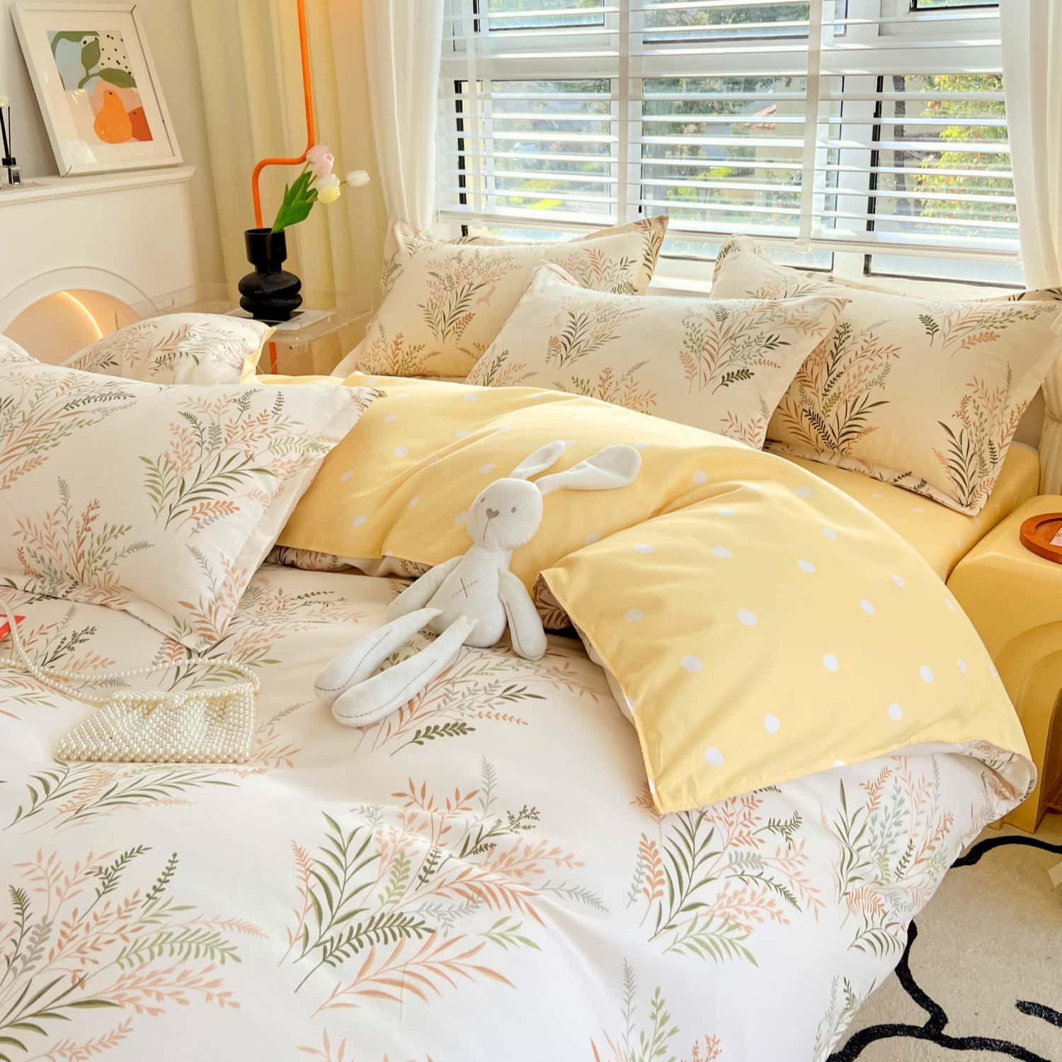 ibettertec Bettwäsche Bettbezug Set 135x200, 200x200 cm mit Kissenbezug 80X günstig online kaufen