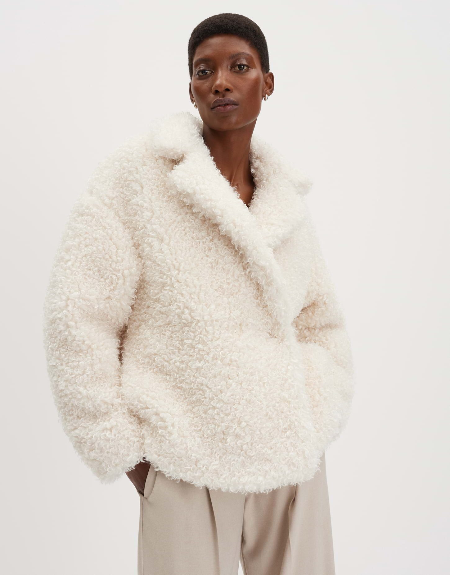 someday Cabanjacke VANTELO SOFT Loose Teddyjacke im Caban Stil Weite Passfo günstig online kaufen