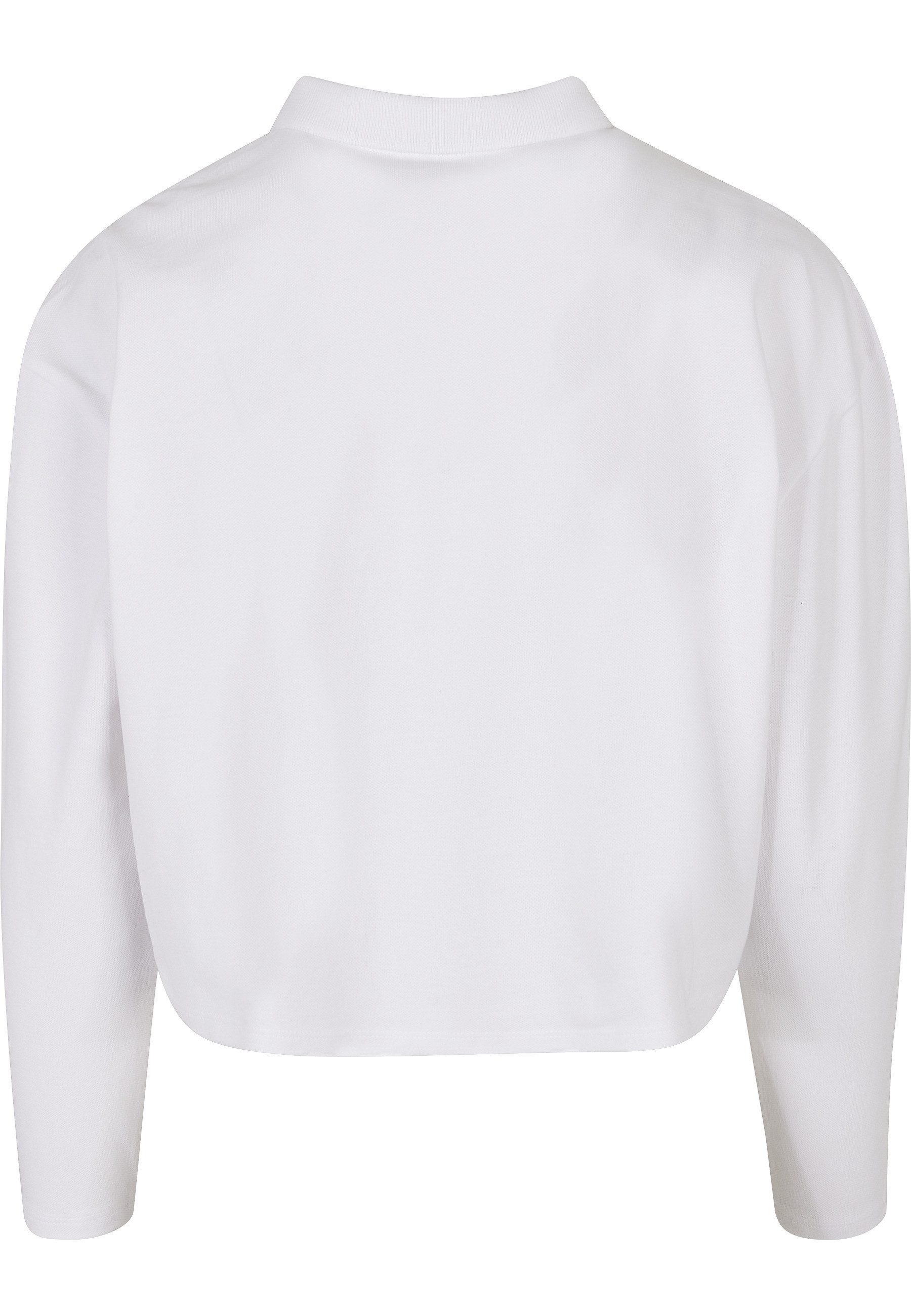 URBAN CLASSICS Poloshirt Urban Classics Damen Ladies Short Oversized Polo Longsleeve (1-tlg)