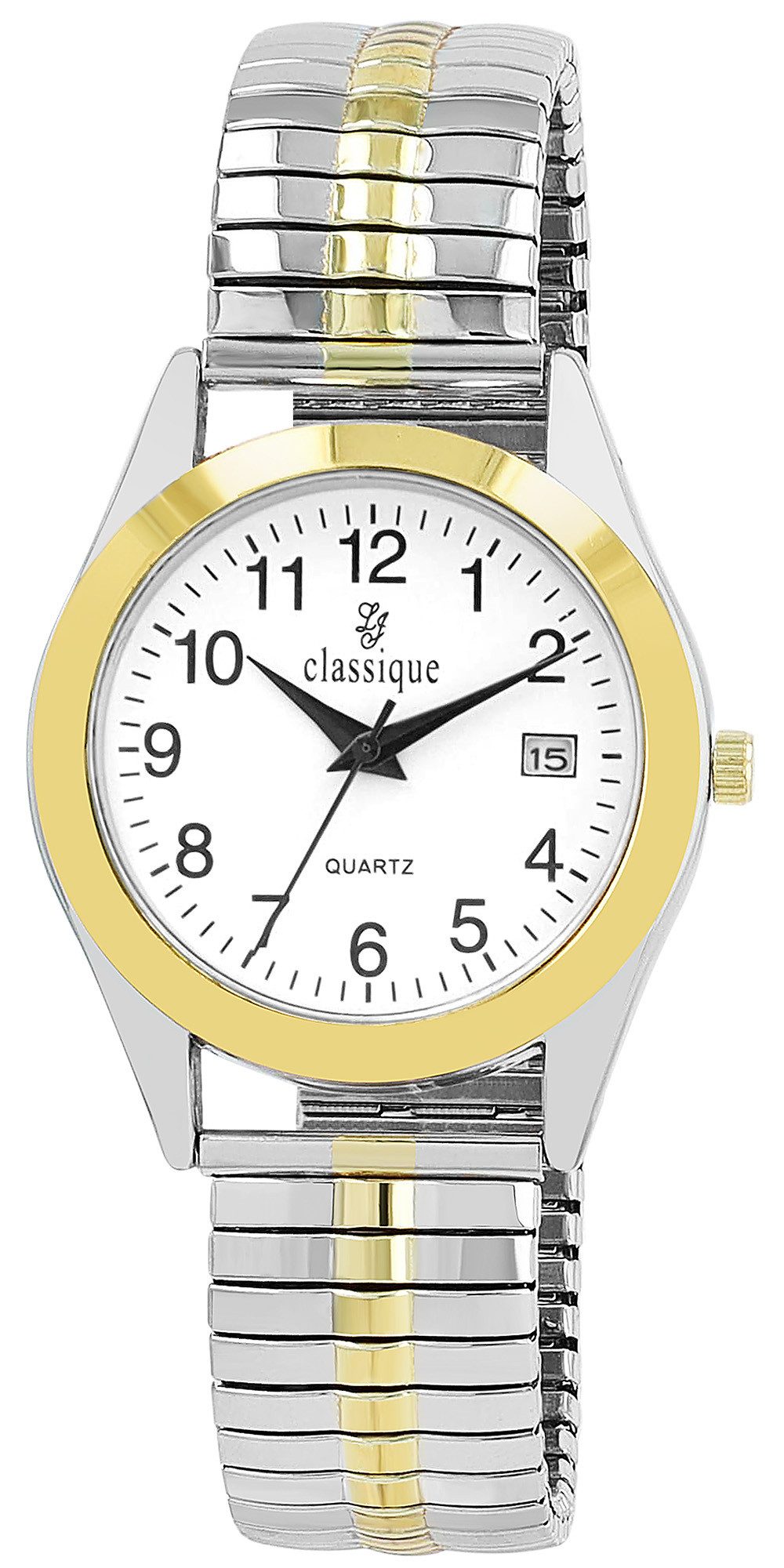 classique Quarzuhr 2700016 Herrenuhr mit Edelstahlzugarmband