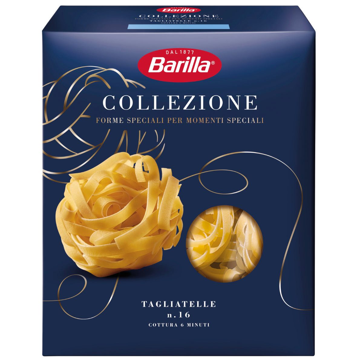 Barilla Nudeln, Barilla Tagliatelle Bolognesi Pasta aus Hartweizengriess 500g