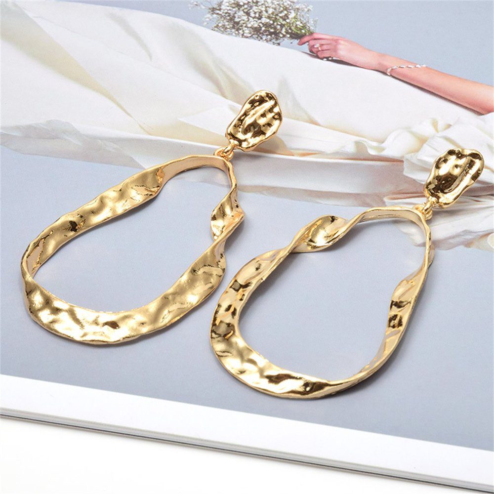 Damen-Ohrringe, Paar Ohrhänger Dekorative Gold/Silber Einzigartige hohe Qualität Ohrringe,