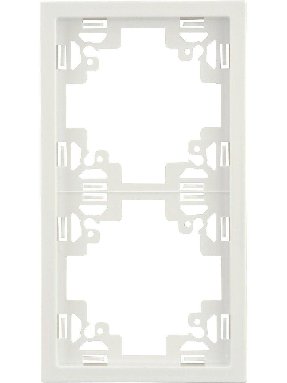 UNITEC Lichtschalter Unitec Abdeckrahmen 2-fach ultraweiß, Serie Sao