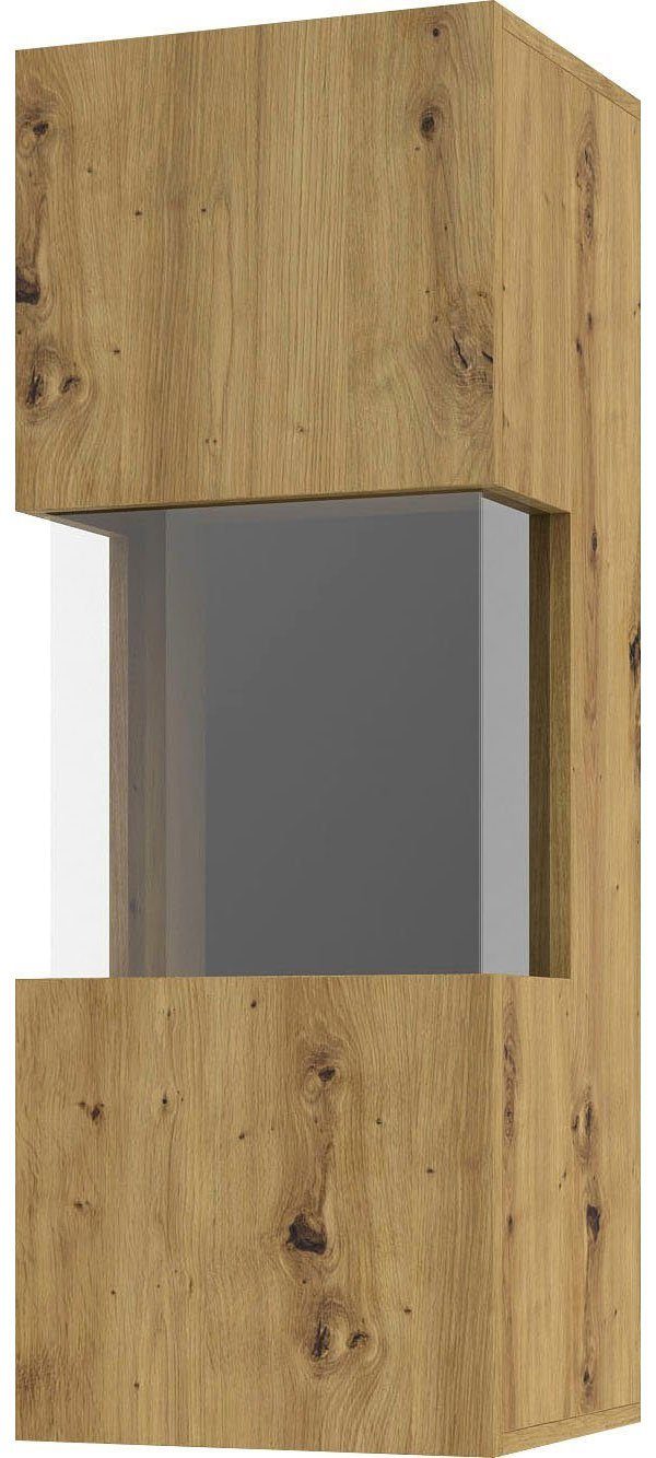 Helvetia Vitrine Ava 35x29,5x95cm Artisan Eiche