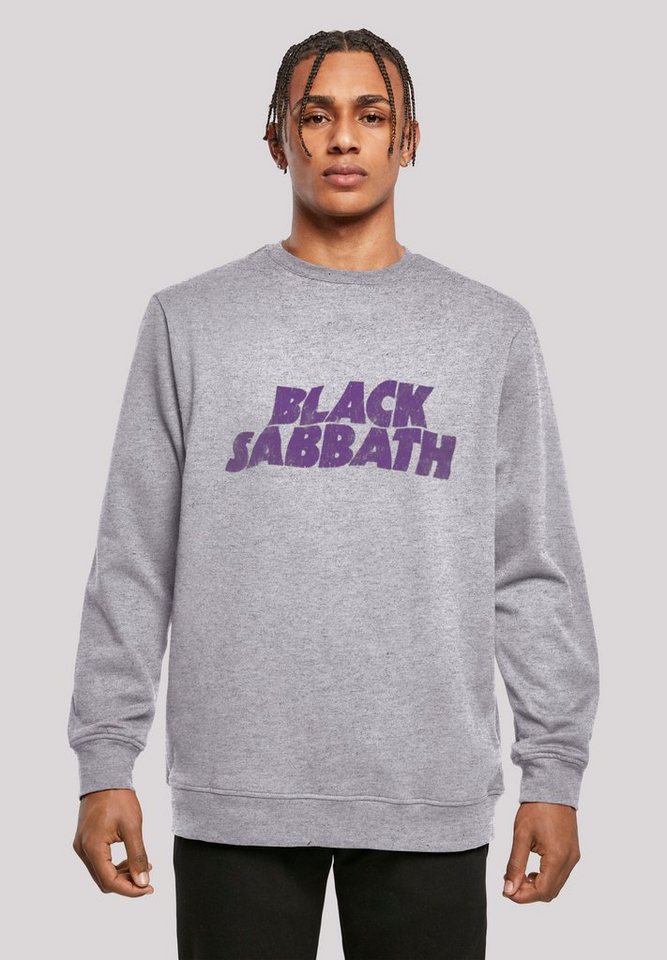 F4NT4STIC Kapuzenpullover Black Sabbath Heavy Metal Band Wavy Print,  Offiziell lizenziertes Black Sabbath Sweatshirt