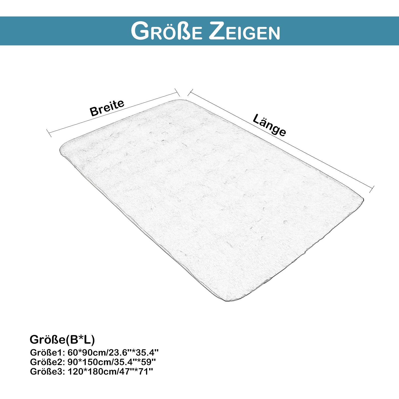 Sunicol Teppich Kurzflor Teppich, Weich Shaggy günstig online kaufen