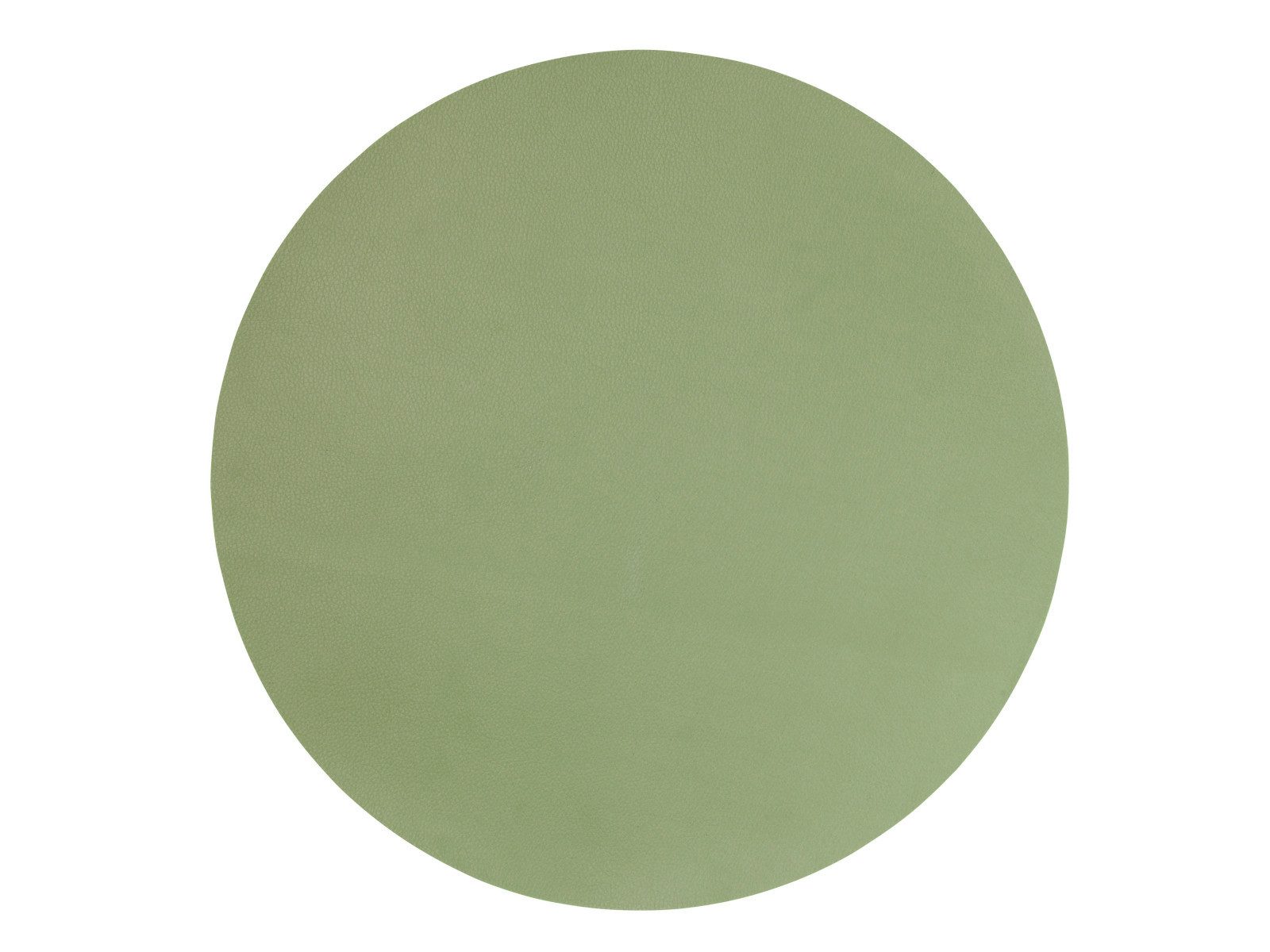 ASA SELECTION Platzset leather optic Tischset rund sage 38cm
