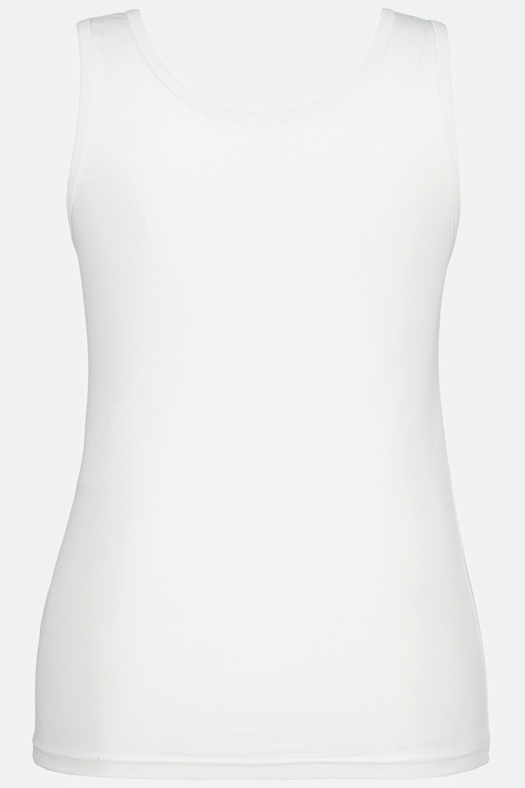 Ulla Popken Unterhemd Unterhemd breite Träger Slim Biobaumwolle ärmellos