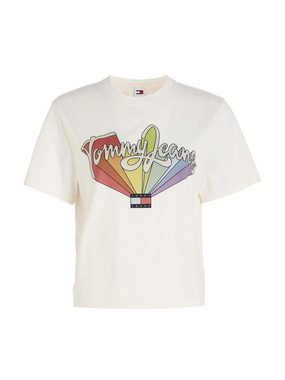Tommy Jeans T-Shirt TJW BXY RAINBOW FLAG TEE mit Frontprint