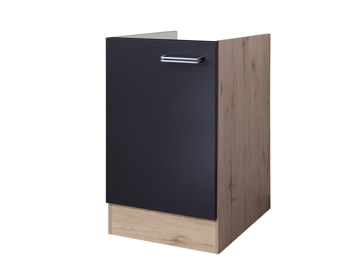 Flex-Well Spülenunterschrank Spülenunterschrank ohne Arbeitsplatte - 50 cm breit - Anthrazit San Re