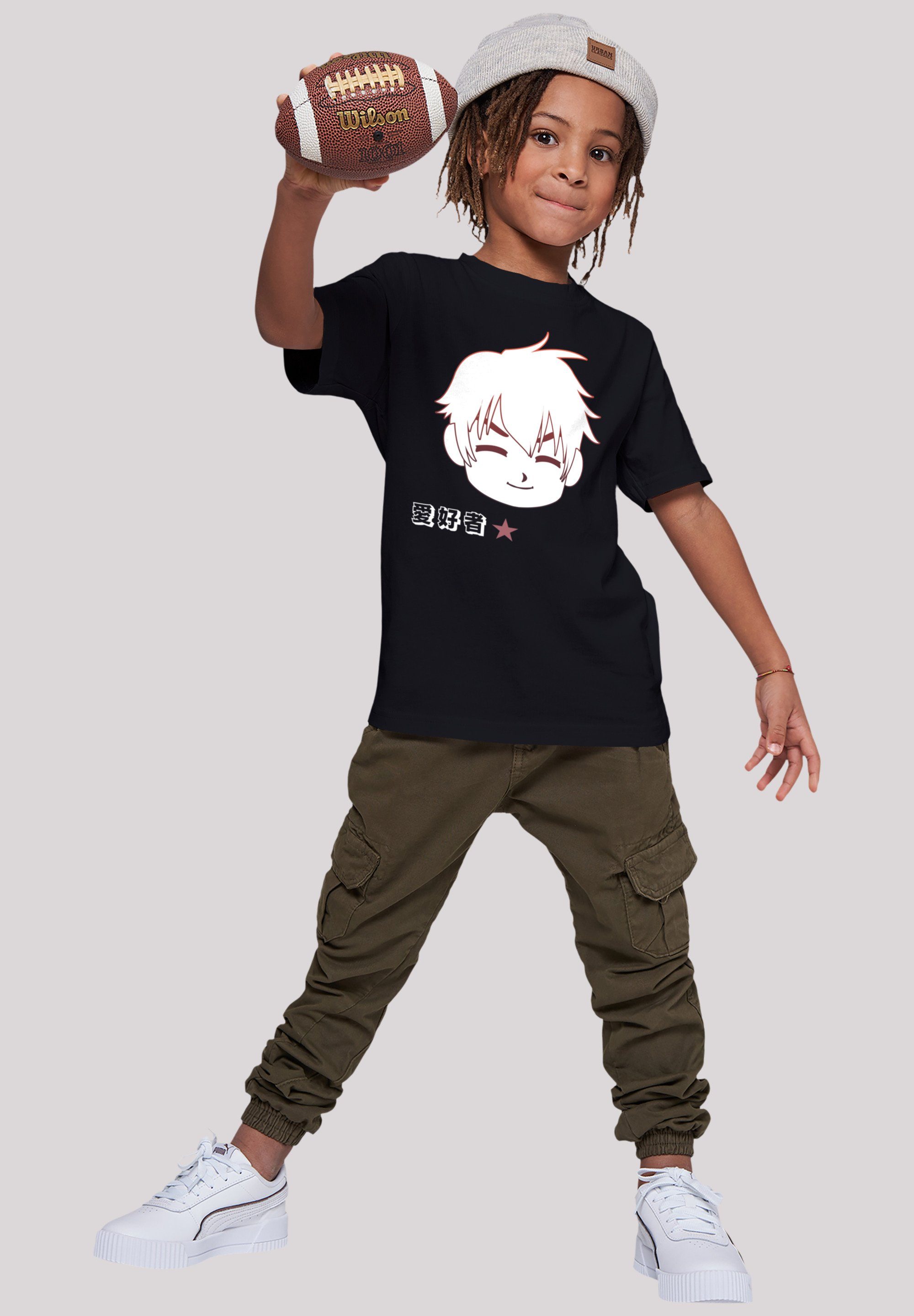 Boy schwarz Manga Print F4NT4STIC T-Shirt Japan