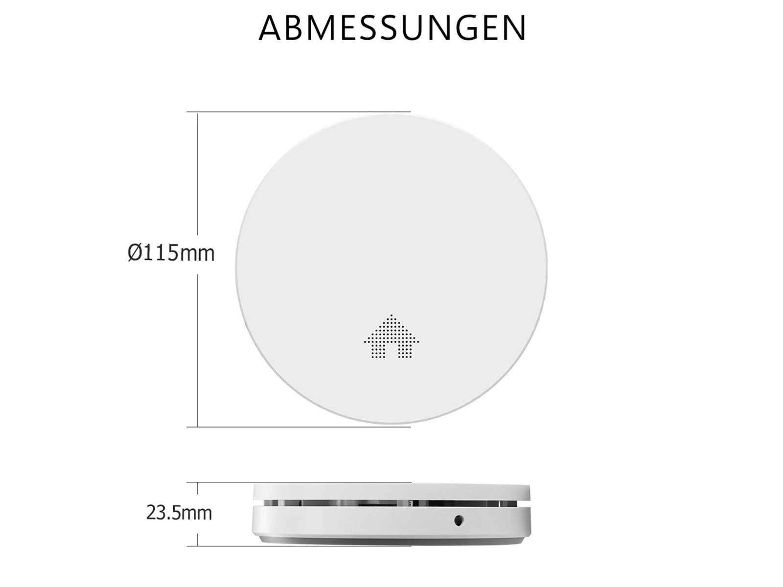 Elro Rauchmelder (6er Set Optischer Desing Rauchwarnmelder mit 10 Jahres Batterie, flach)
