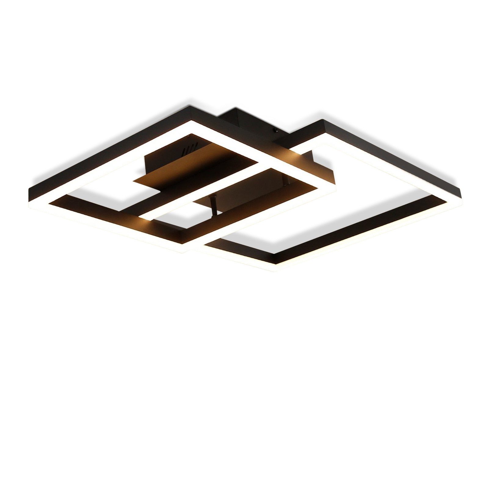 ZMH LED Deckenleuchte Modern Quadratischer Vieleck, günstig online kaufen