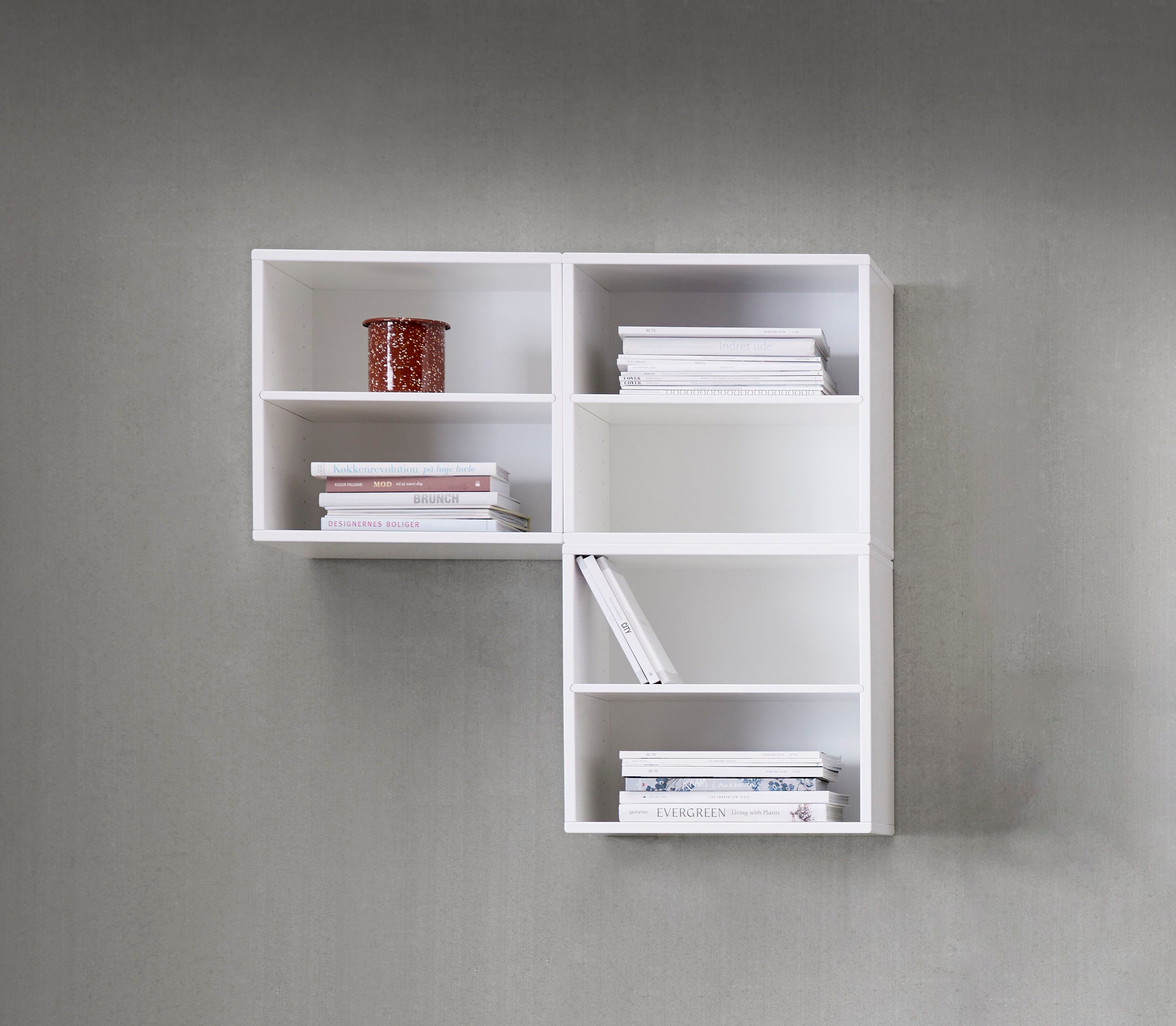 Modul 001, by Weiß Wandmontage, festem flexible Hammel Regal Keep Furniture Hammel Möbelserie Weiß Breite | Regalboden, 45,4cm, mit