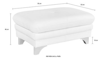 COTTA Polstergarnitur Enterprise, (Set), Set: Ecksofa, Hocker, Kopfteilverstellung, wahlweise mit Bettfunktion