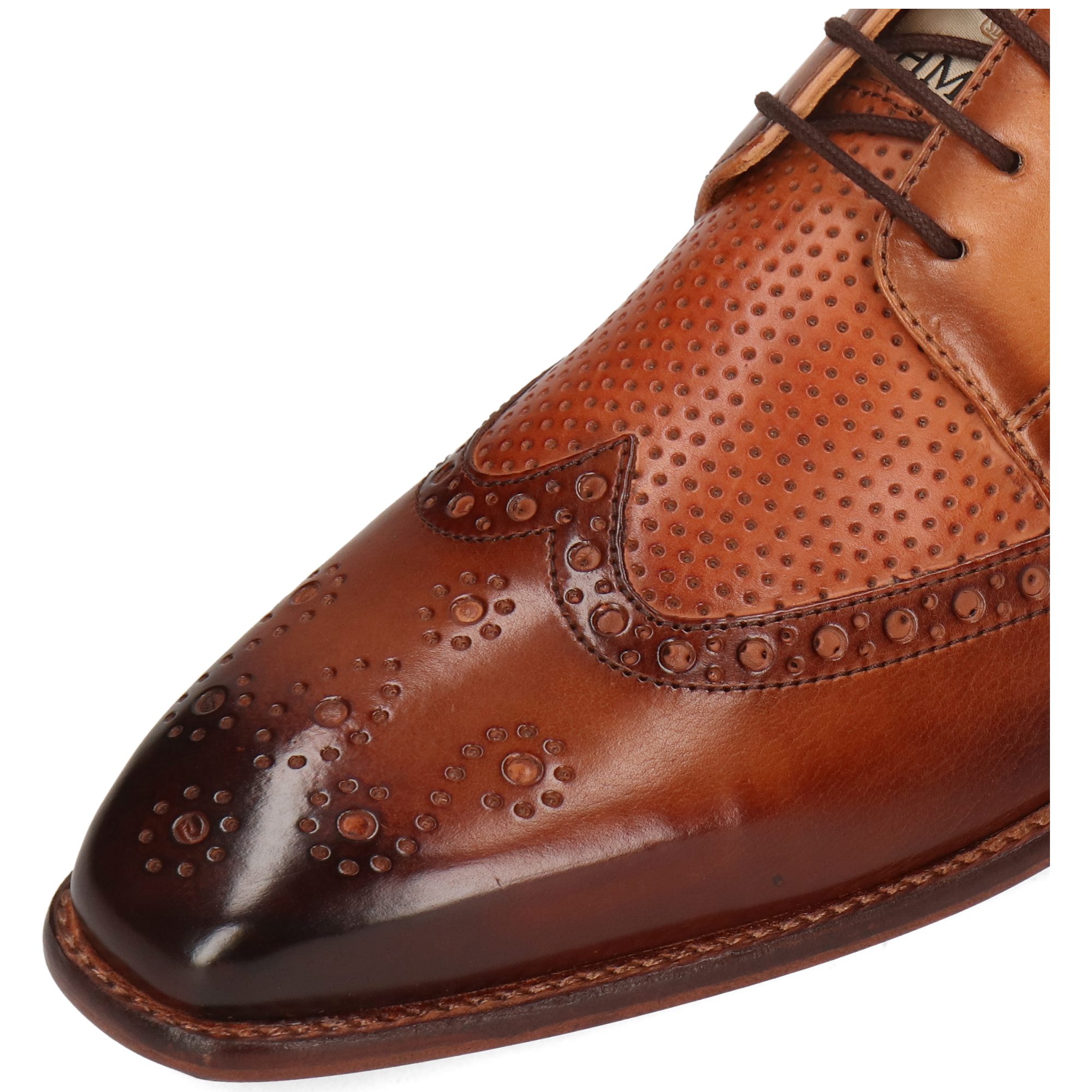 Melvin & Hamilton Dylan 2 Leder-Schnürschuhe für Herren Schnürschuh Flache Absätze, Echtes Leder, Vegetabile Gerbung