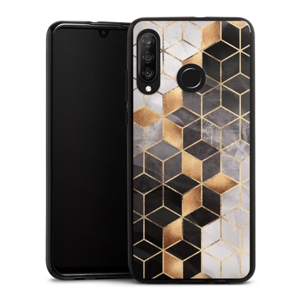 DeinDesign Handyhülle »Smoky Cubes« Huawei P30 Lite, Hülle Elisabeth Fredriksson Würfel Muster