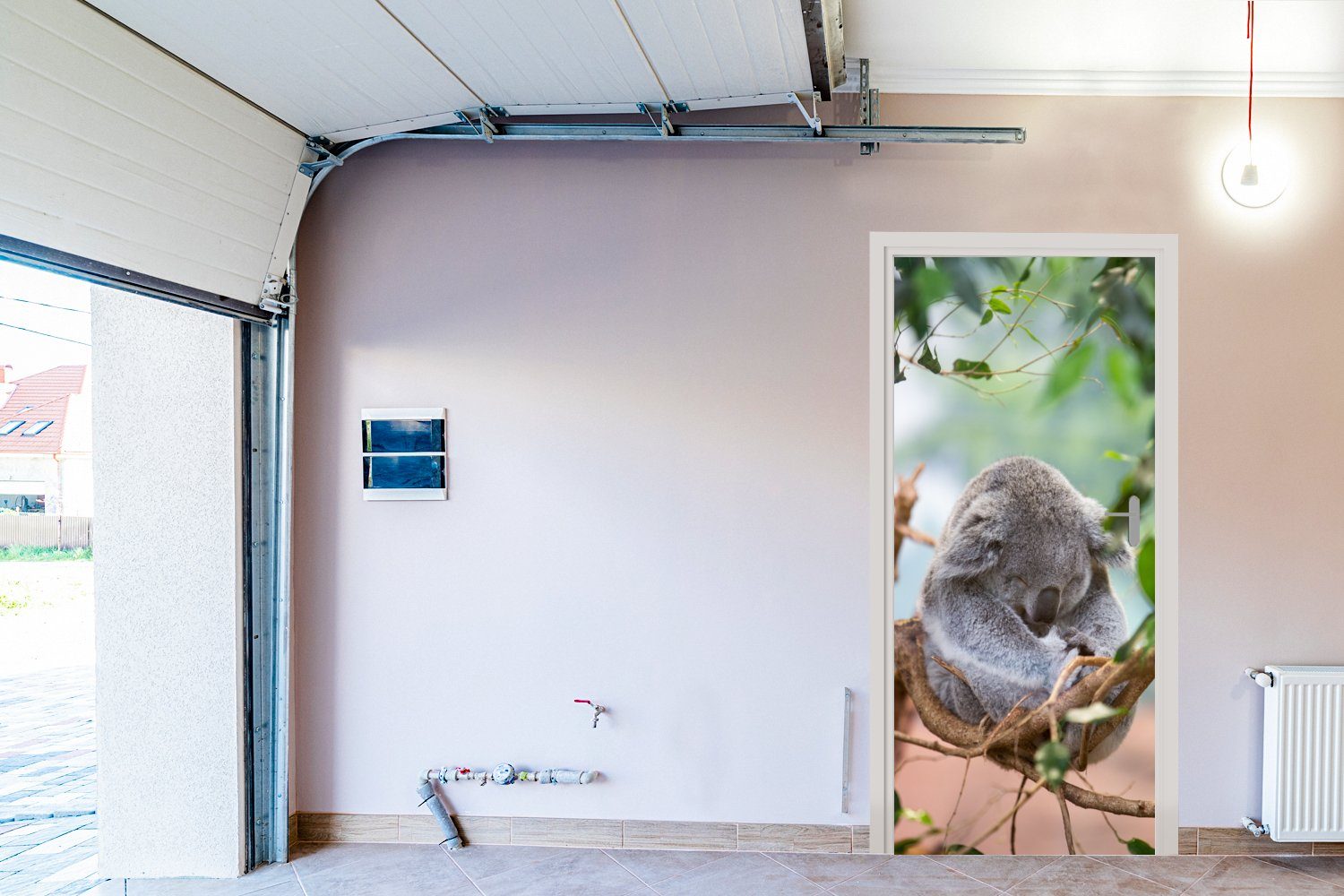 MuchoWow Türtapete Koala - Zweige 75x205 cm Jungen Tür, Kinder Fototapete Mädchen, bedruckt, - Matt, - - St), (1 Türaufkleber, für