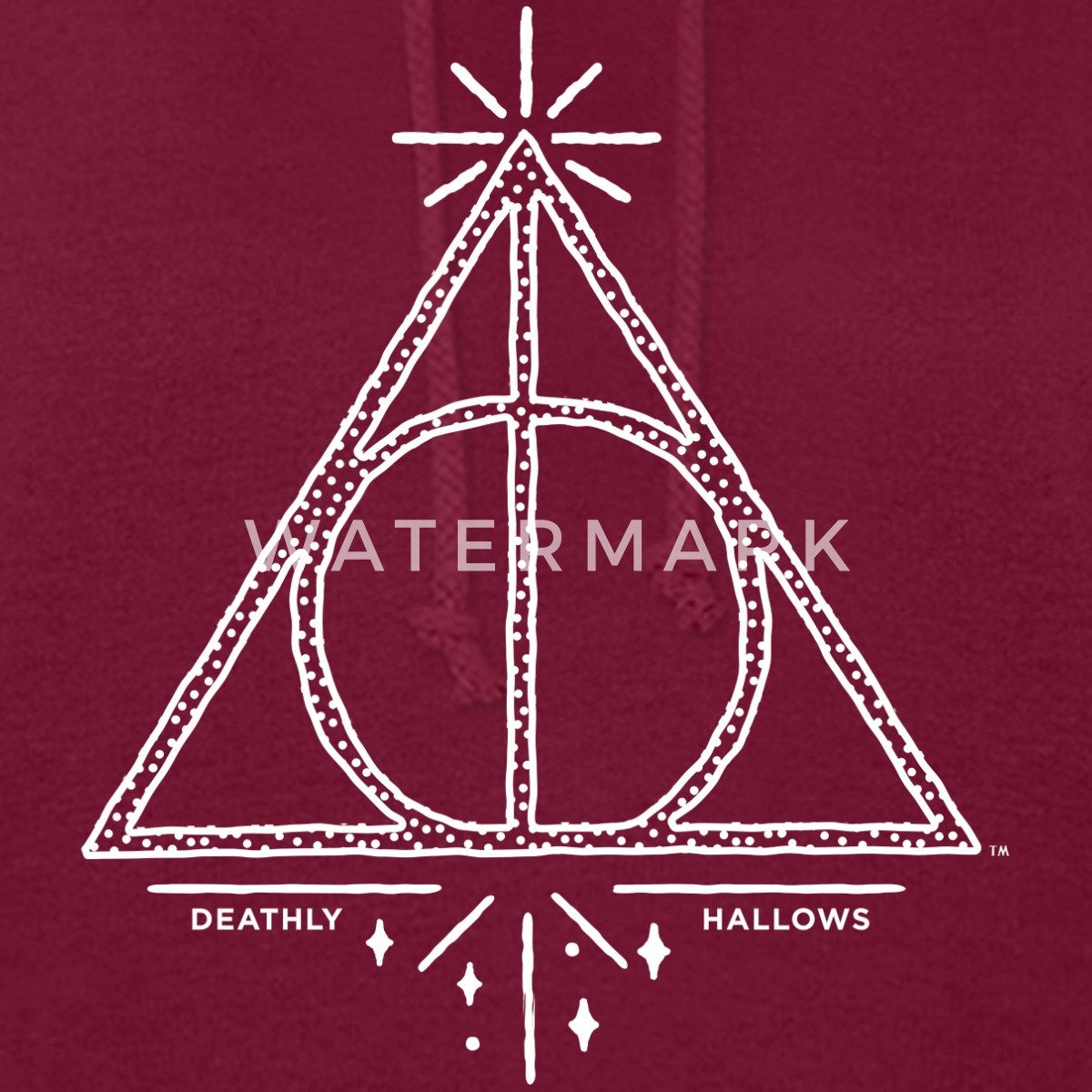 Spreadshirt Hoodie Harry Potter Heiligtümer des Todes Symbol Damen Hoodie (1-tlg)