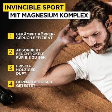 L'ORÉAL PARIS MEN EXPERT Deo-Spray Invincible Sport Anti-Transpirant, Zuverlässiger Deo Schutz beim Sport