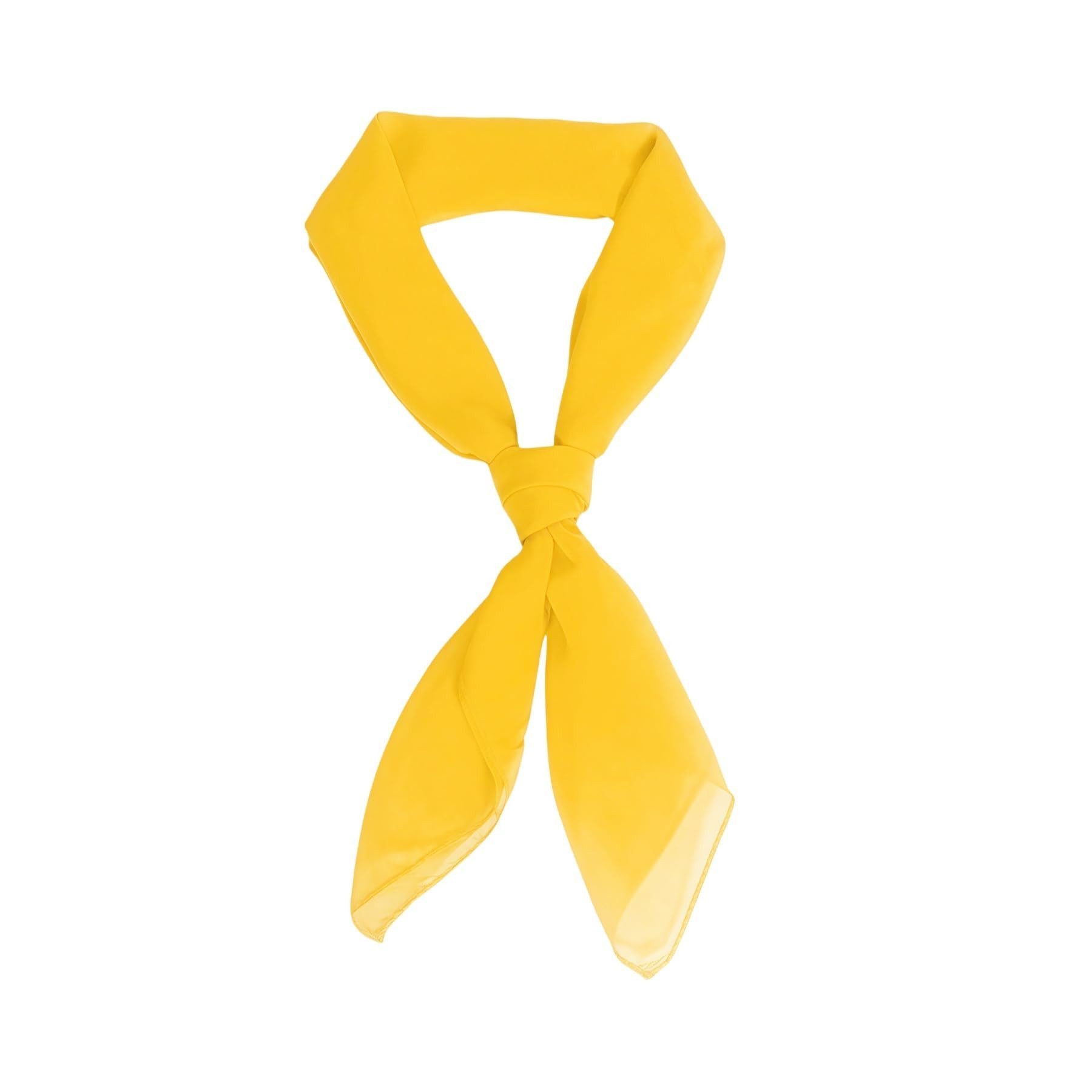 Zaewry Seidentuch Damen Nickituch Chiffon in einfarbig Uni - Leichtes zartes Halstuch, 65 x 65 cm