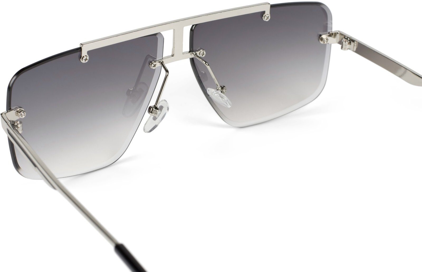 Grau Gestell Verlauf Sonnenbrille Glas / (1-St) Getönt Silber styleBREAKER