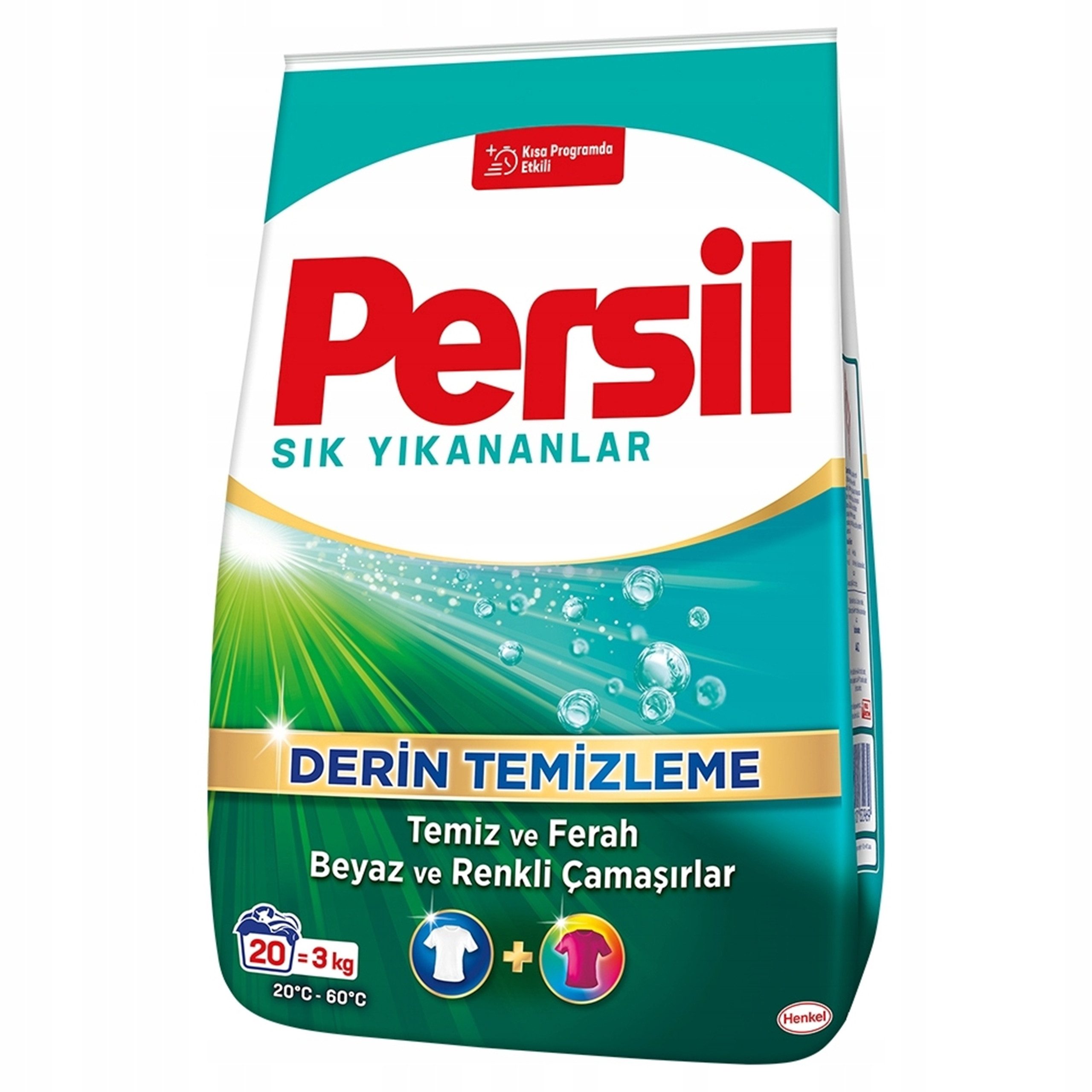 KomfortHome Persil Deep Clean Waschmittel Pulver für Weiß- und Farbwäsche 3 kg Vollwaschmittel (Universelles Waschmittel 60 Waschladungen Deep Clean Plus Technologie)