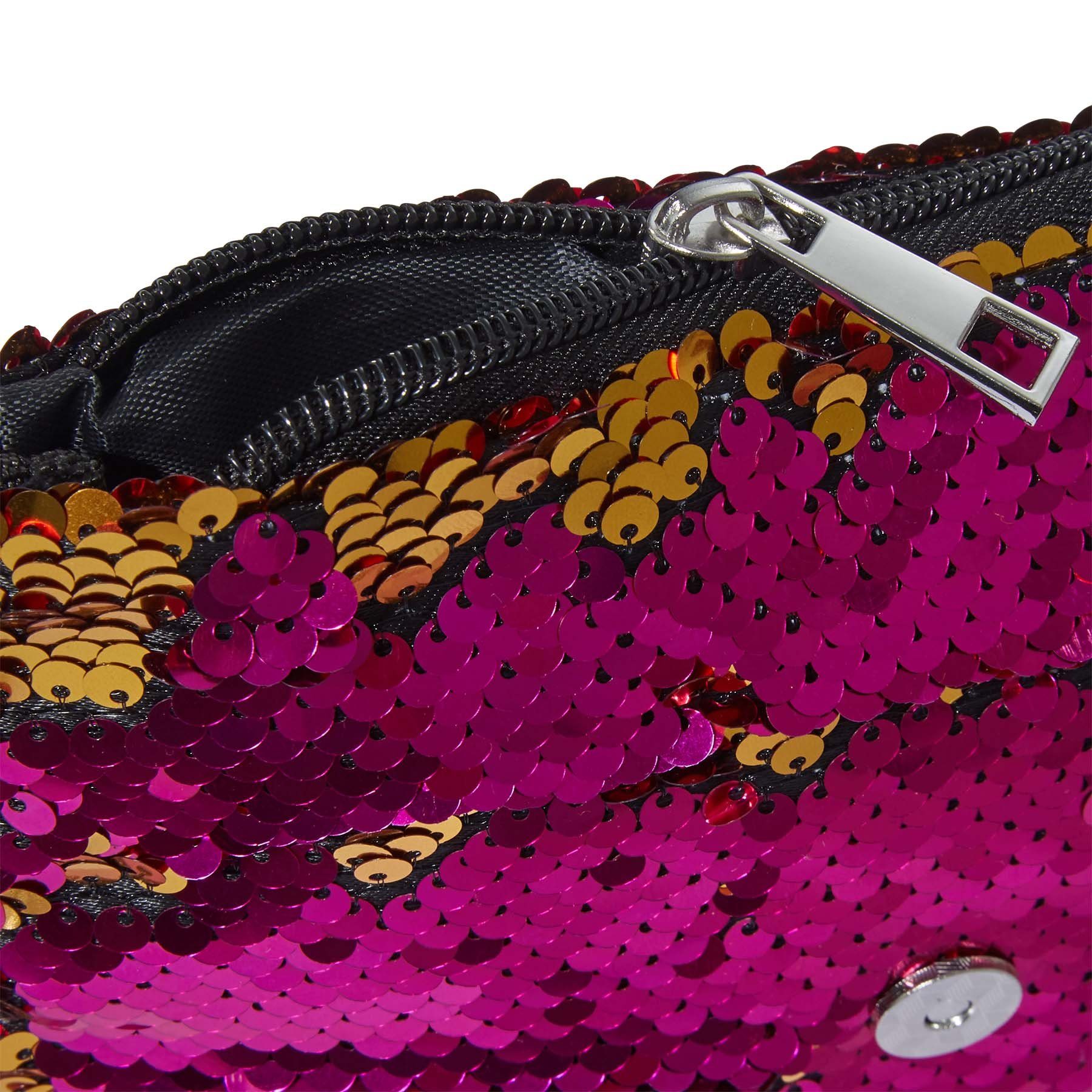 dressforfun Henkeltasche Handtasche mit Wendepailletten, Innenmaß ca. 17 x 1,5 x 19 cm (Tragetasche, Konfektionsgröße 0 in pink), Clutch/Umhängetasche, Reißvers – Bild 2 von 3