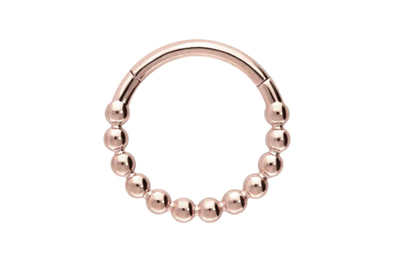 PIERCINGLINE Nasenpiercing Titan Segmentring Clicker KUGELN Ohrpiercing Sep günstig online kaufen