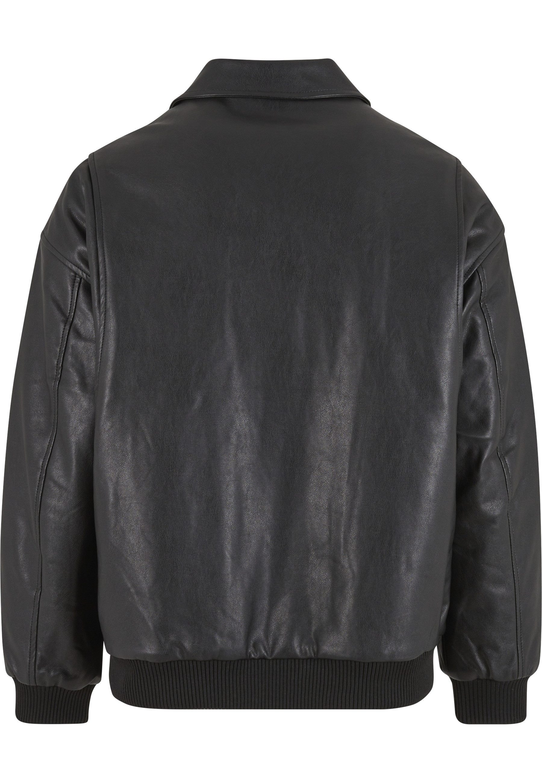 URBAN CLASSICS Lederjacke Urban Classics Synthetic Leather Blouson (1-St)