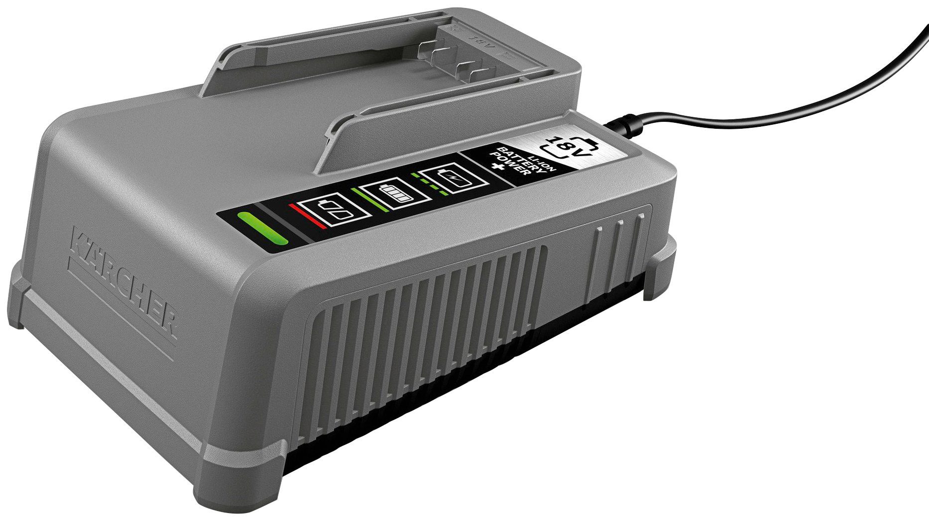 Stand-by-Verbrauch) (6000 mA, Schnelllade-Gerät Professional Power+ Kärcher geringer Battery 18/60