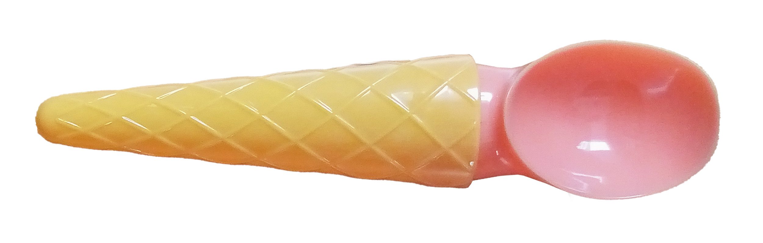 Leknes Eisportionierer EISPORTIONIERER 20cm aus Kunststoff Eislöffel Eis Creme 96 (Orange), Eisschaufel Eiscremeportionier