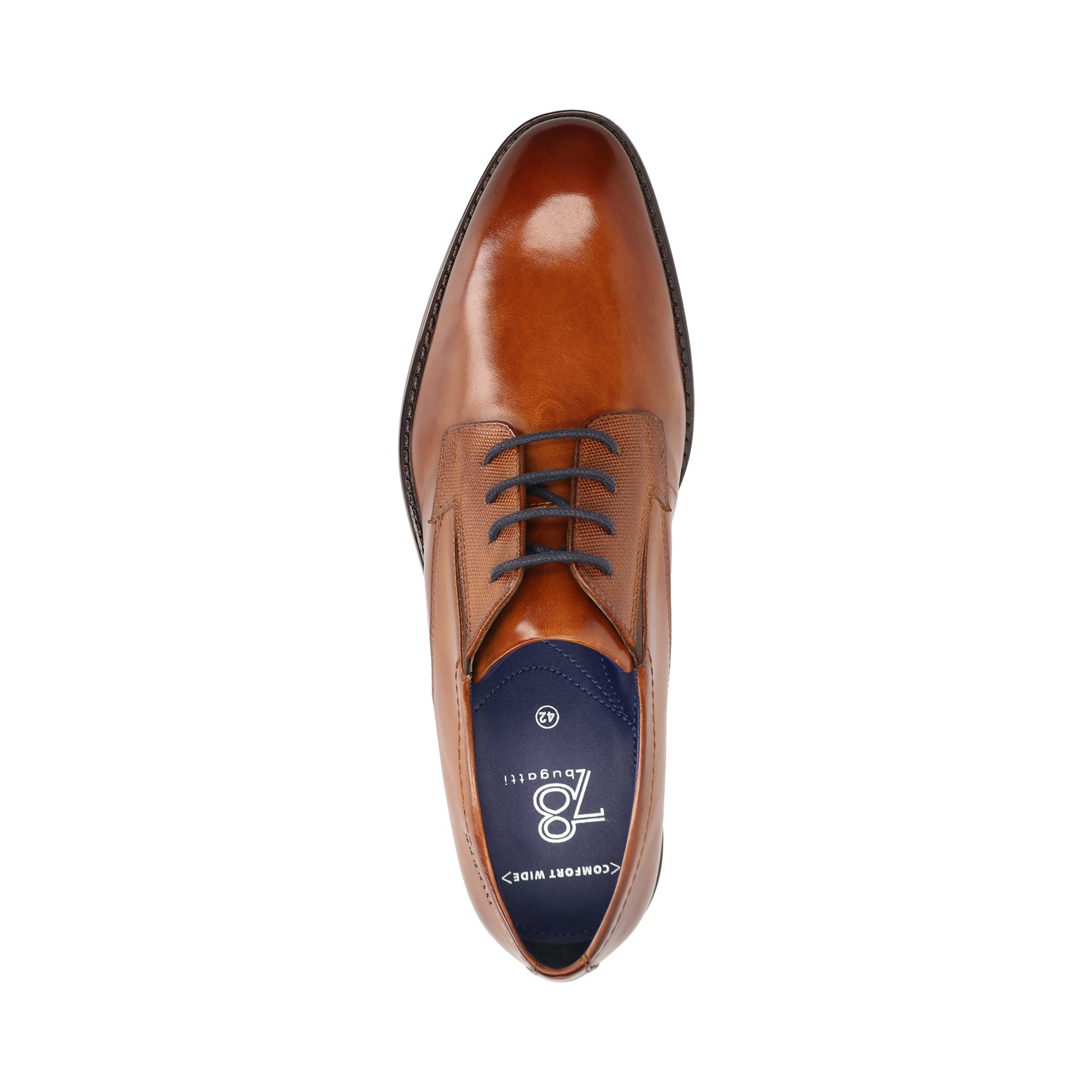 bugatti Schnürschuh Halbschuh, Anzugschuh, Business Schnürer mit edler Prägung
